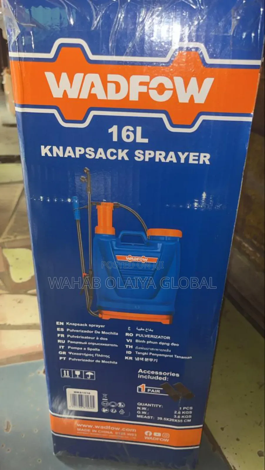 Wadfow 16l Knapsack Sprayer 4.5bar Manual