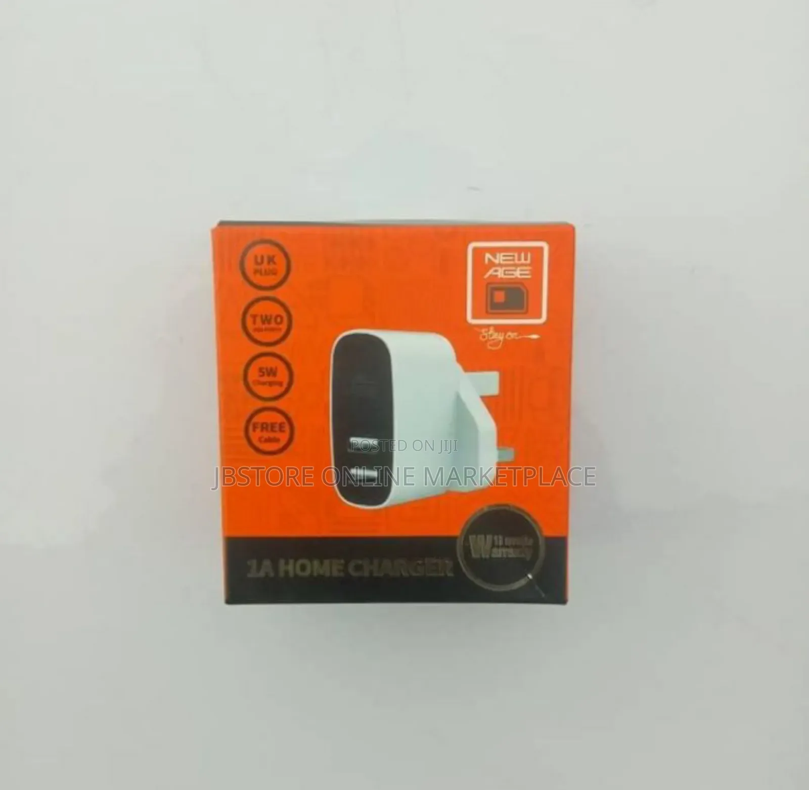 Original New Age 5watts Charger 2 Port With Usb Cable