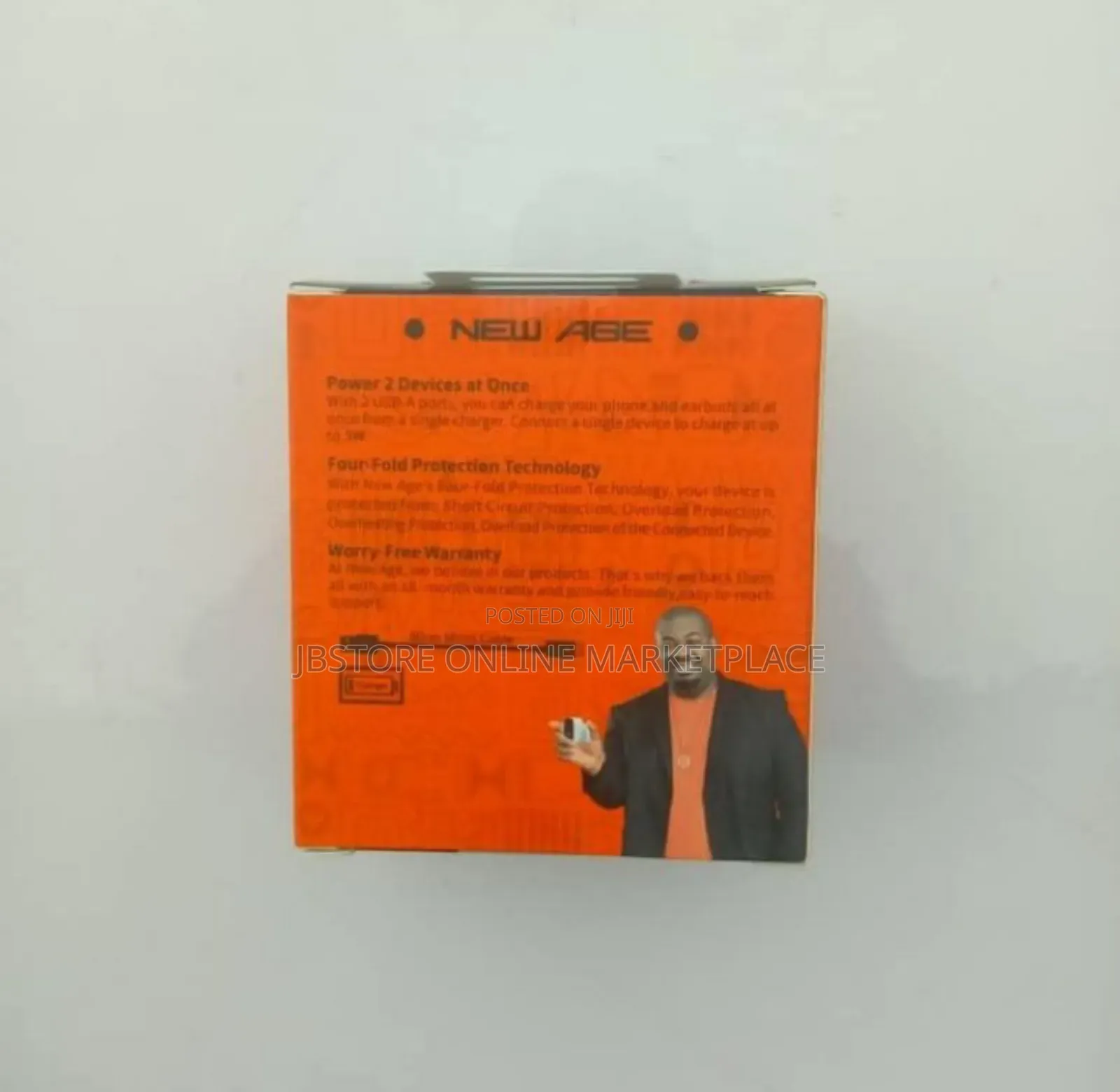 Original New Age 5watts Charger 2 Port With Usb Cable