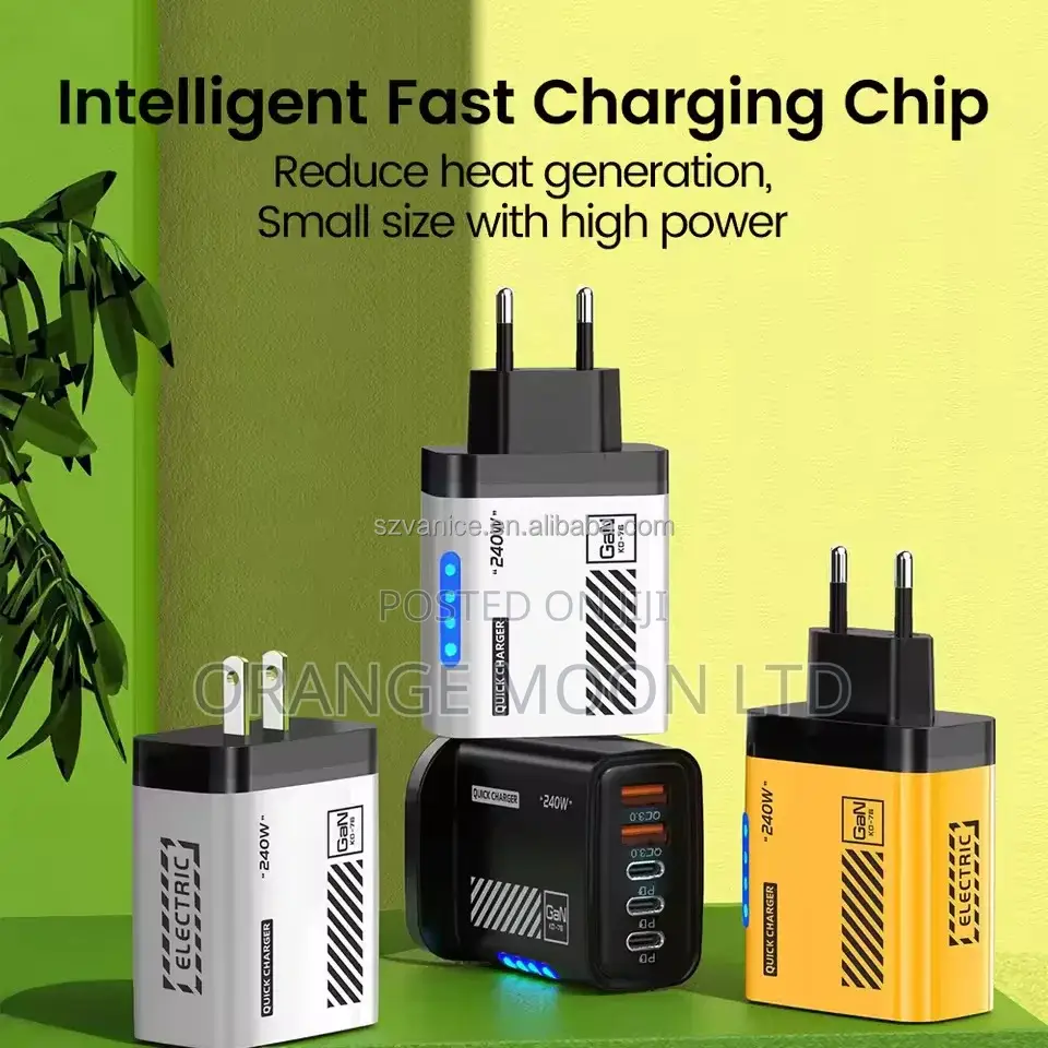 5 Ports 240w 3.0 Type-C Usb C Fast Charging Charger