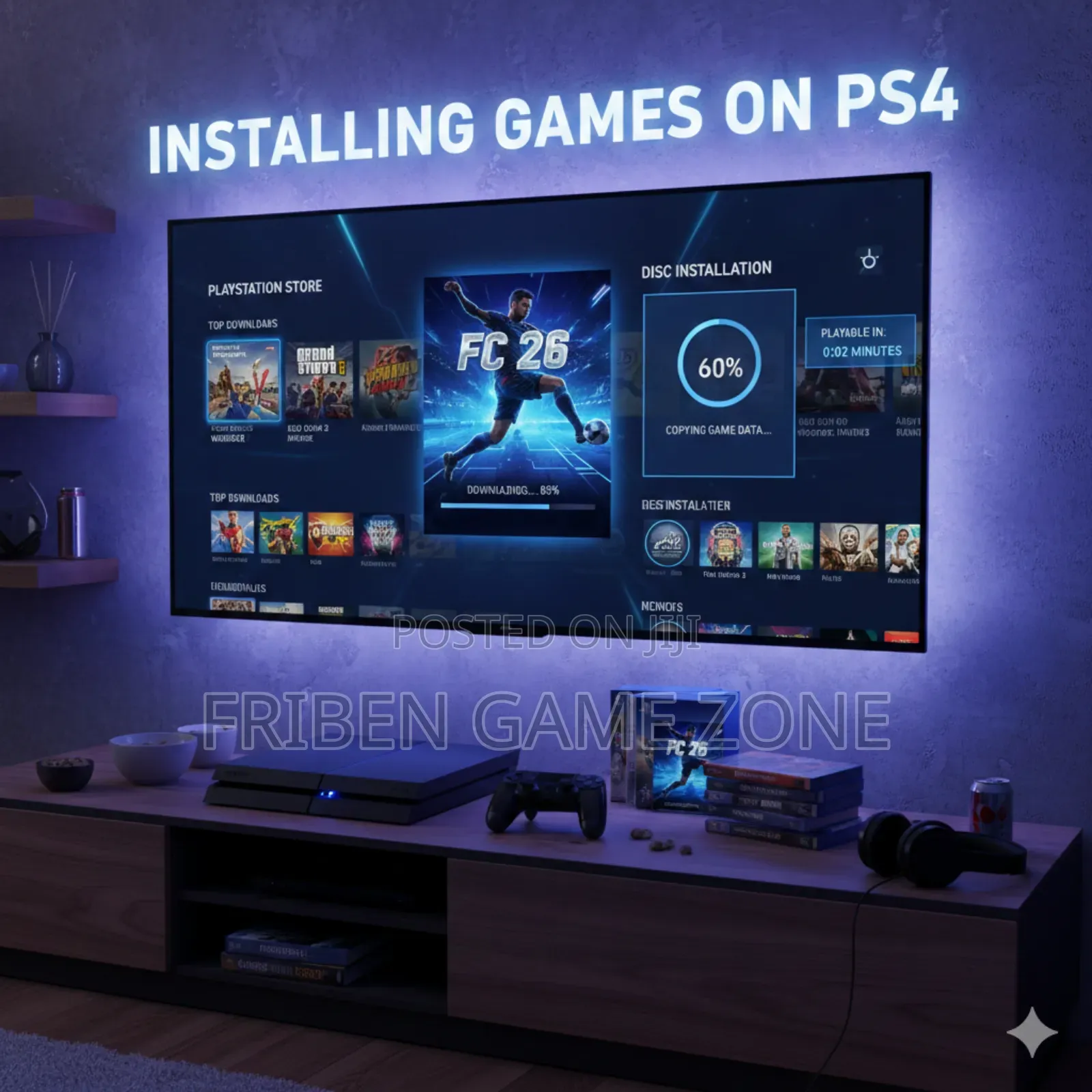 Installation of 10 Pack of Games on Your Ps4