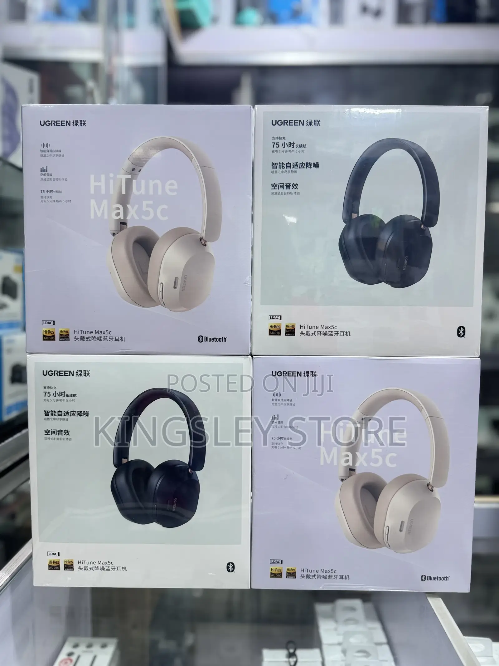 Ugreen Hitune Max 5c Bluetooth Headphones Over-ear, Noise-canceling