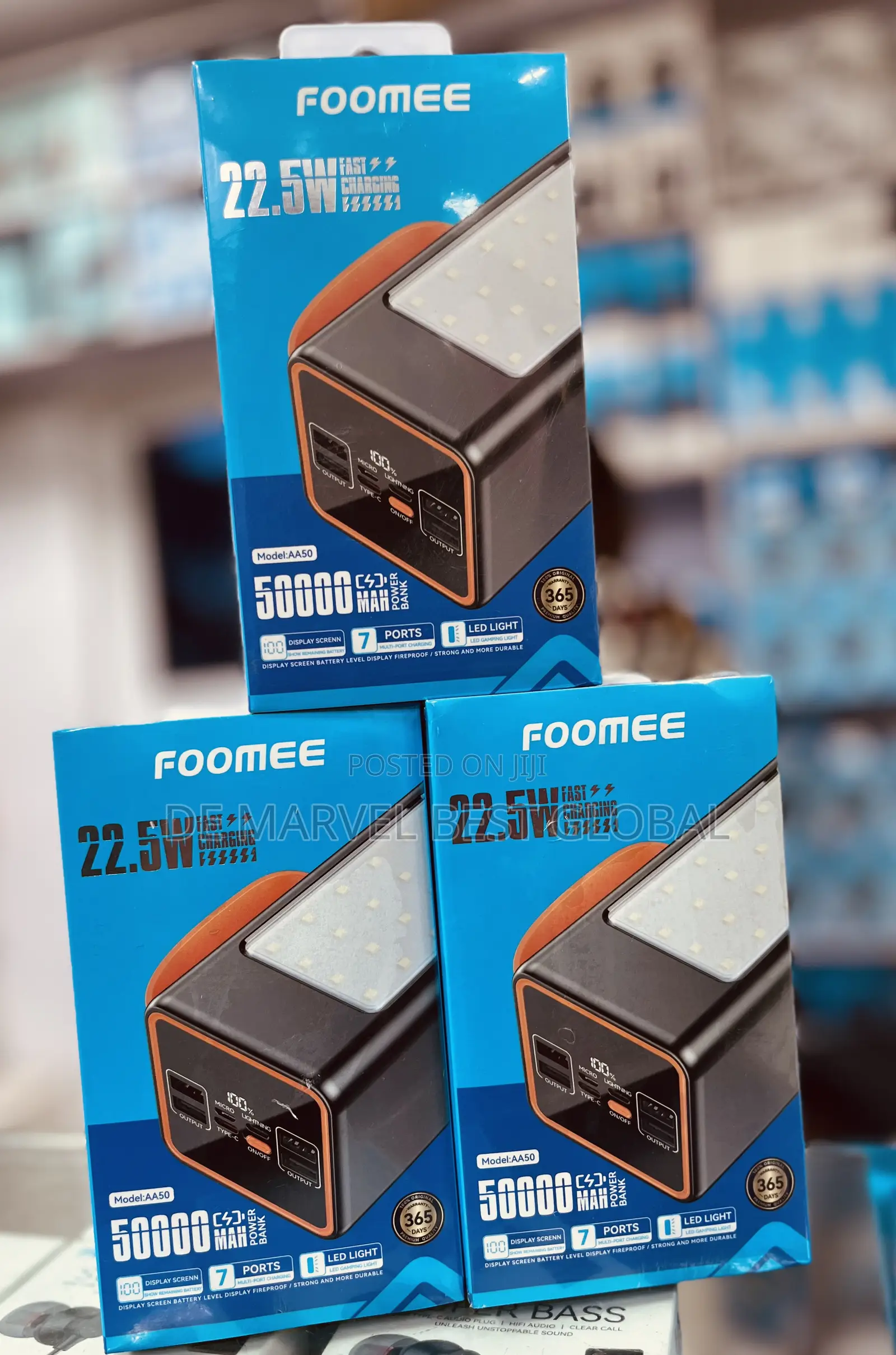 Foomee 50000mah Power Bank 22.5% Fast