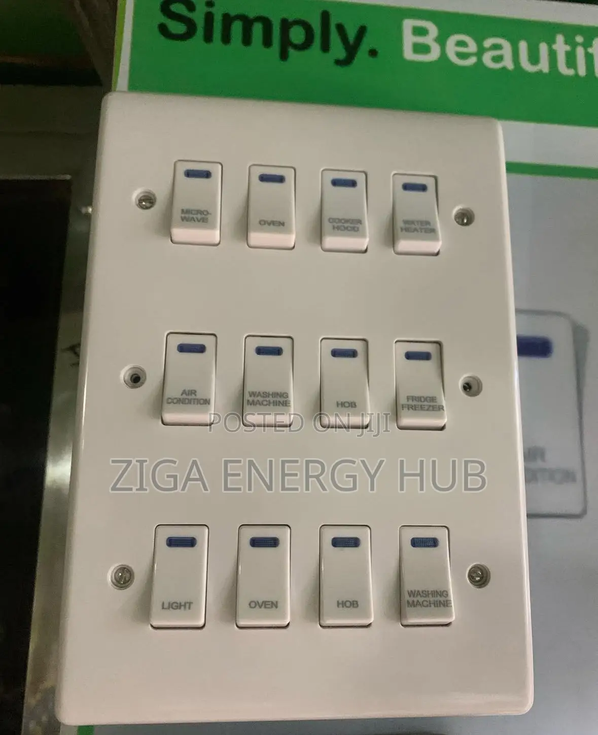 12 Gang Schneider Industrial Switch