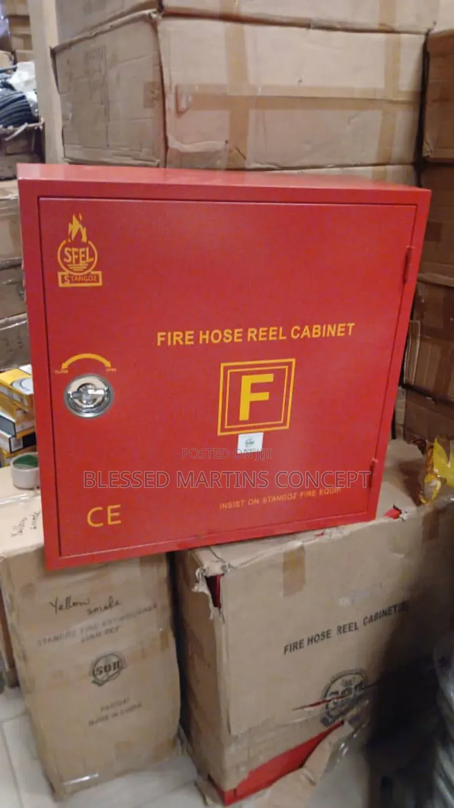 3/4" Fire Hose Reel With Cabinet. Length:30 Meters