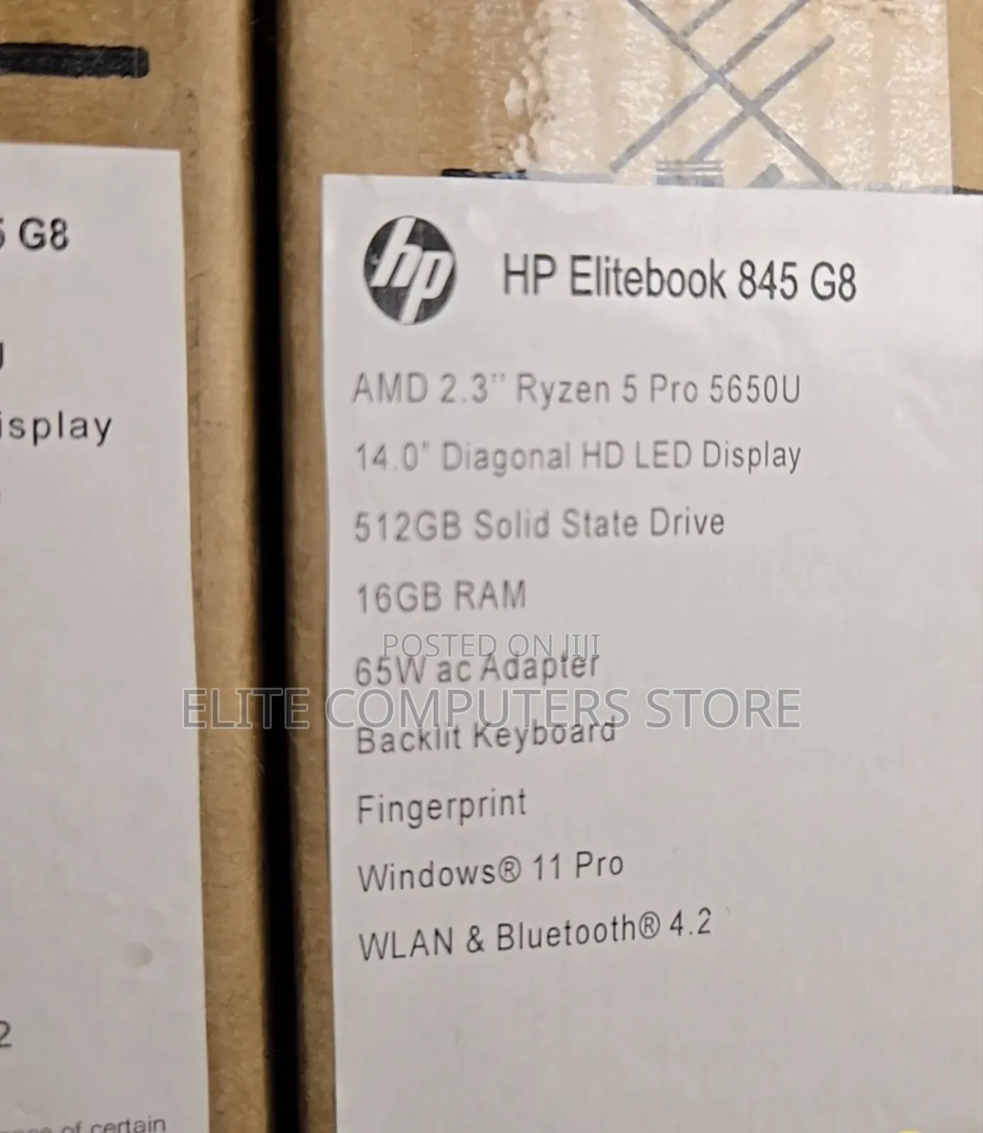 New Laptop HP EliteBook 845 G8 16GB AMD Ryzen 5 SSD 512GB