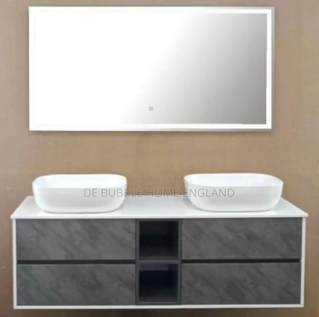 Luxury Double Bowl Cabinet Basin