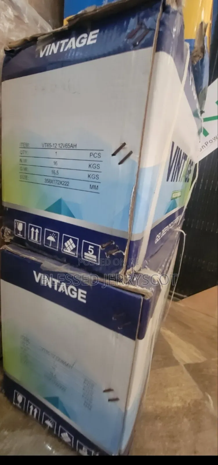 Vintage 65ah 12v Gel Inverter Solar Batteries Available In Stock.