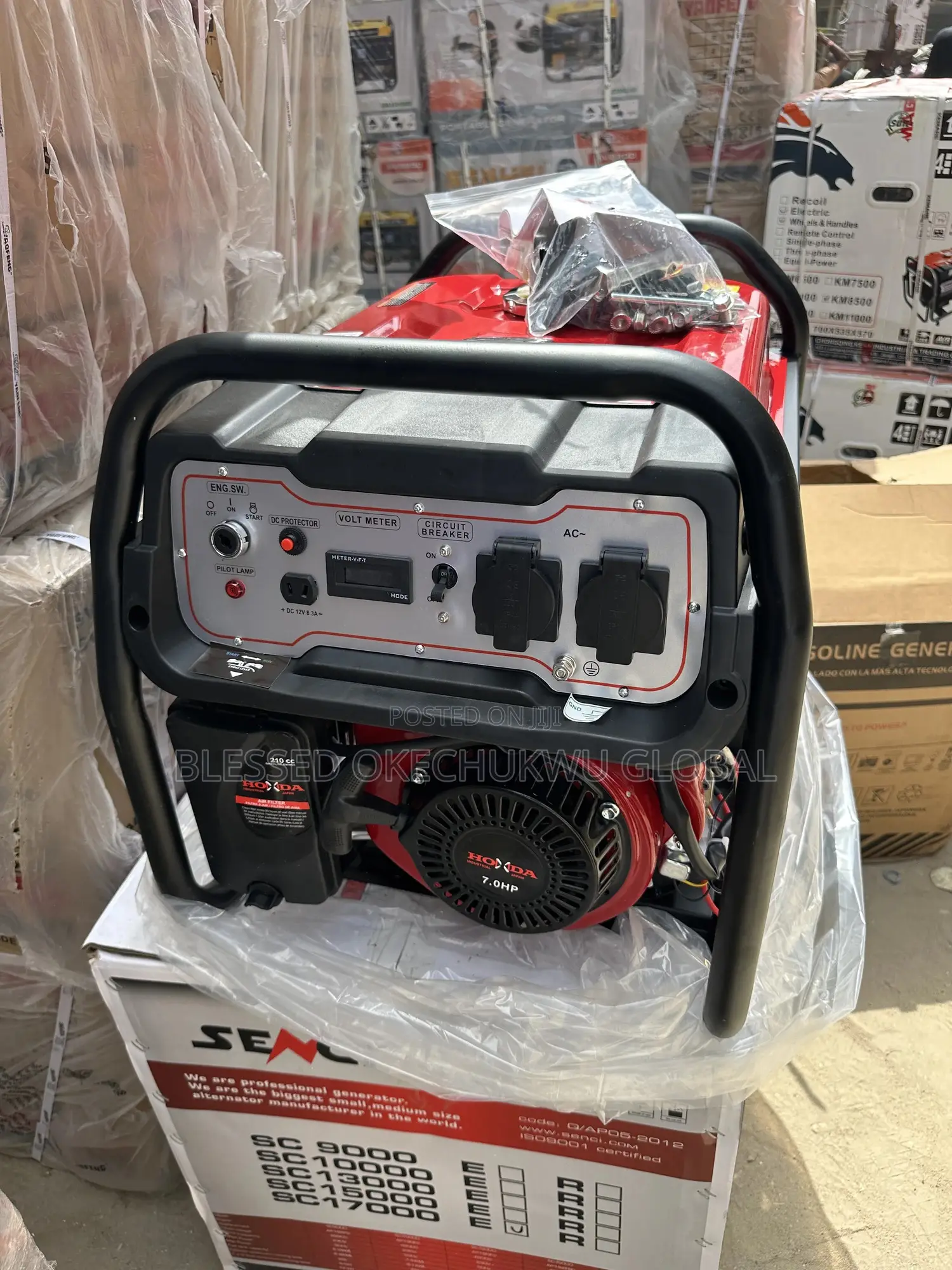 Original 4.5kva Honda Generator 100%Copper Coil With Key and Tyres