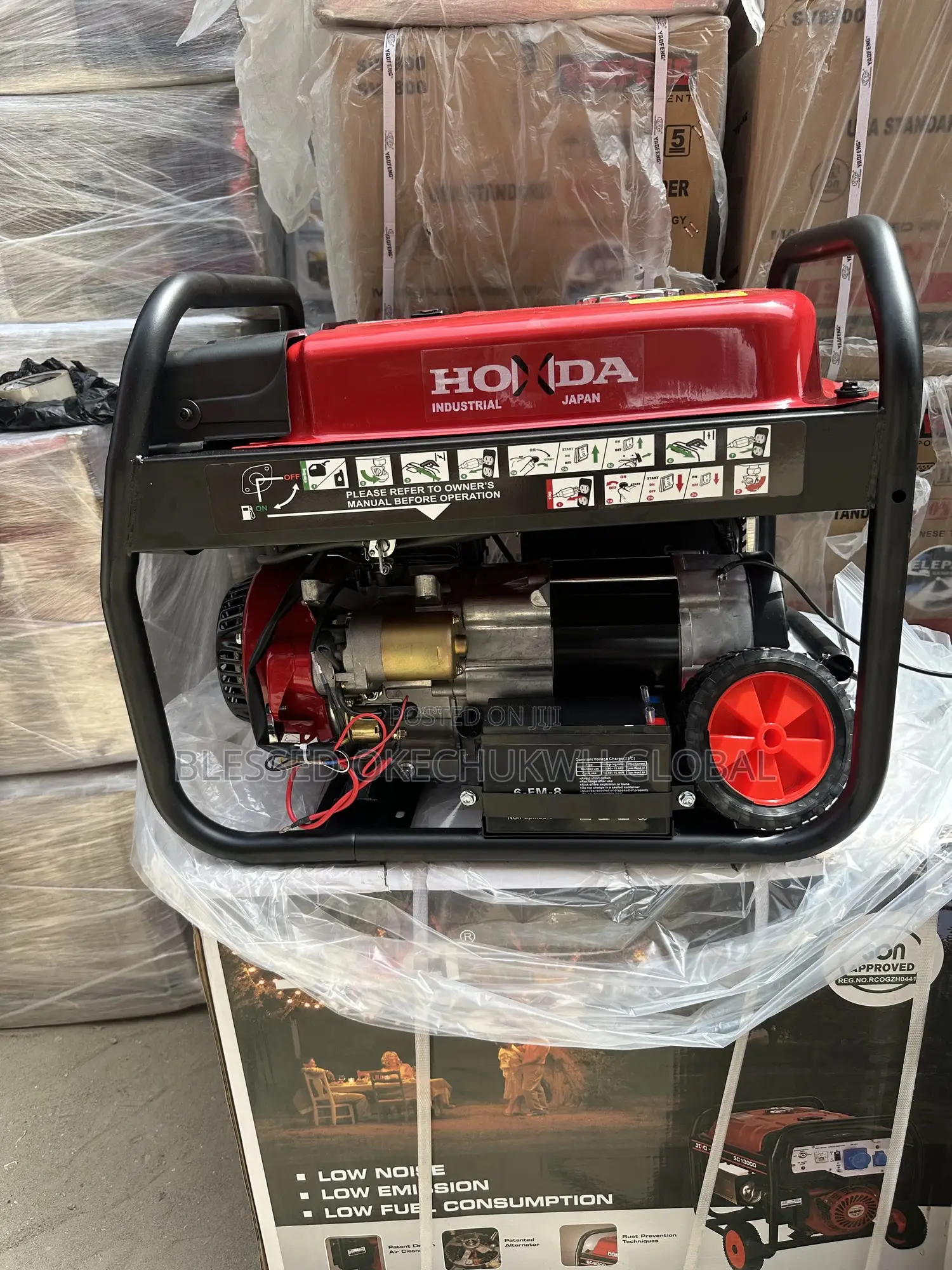 Original 4.5kva Honda Generator 100%Copper Coil With Key and Tyres