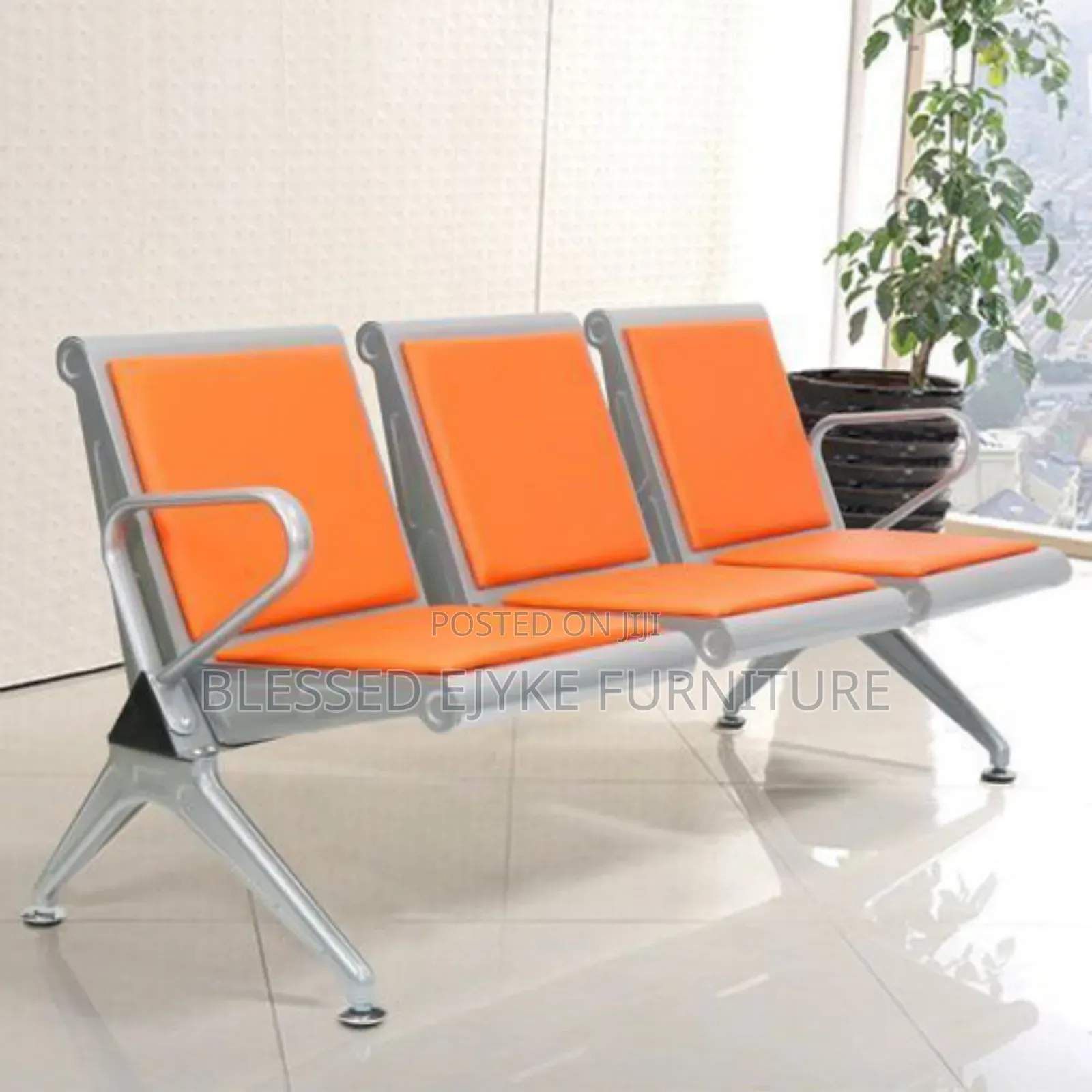 Modern 3 in 1 Pu Leather Visitors Waiting Chair
