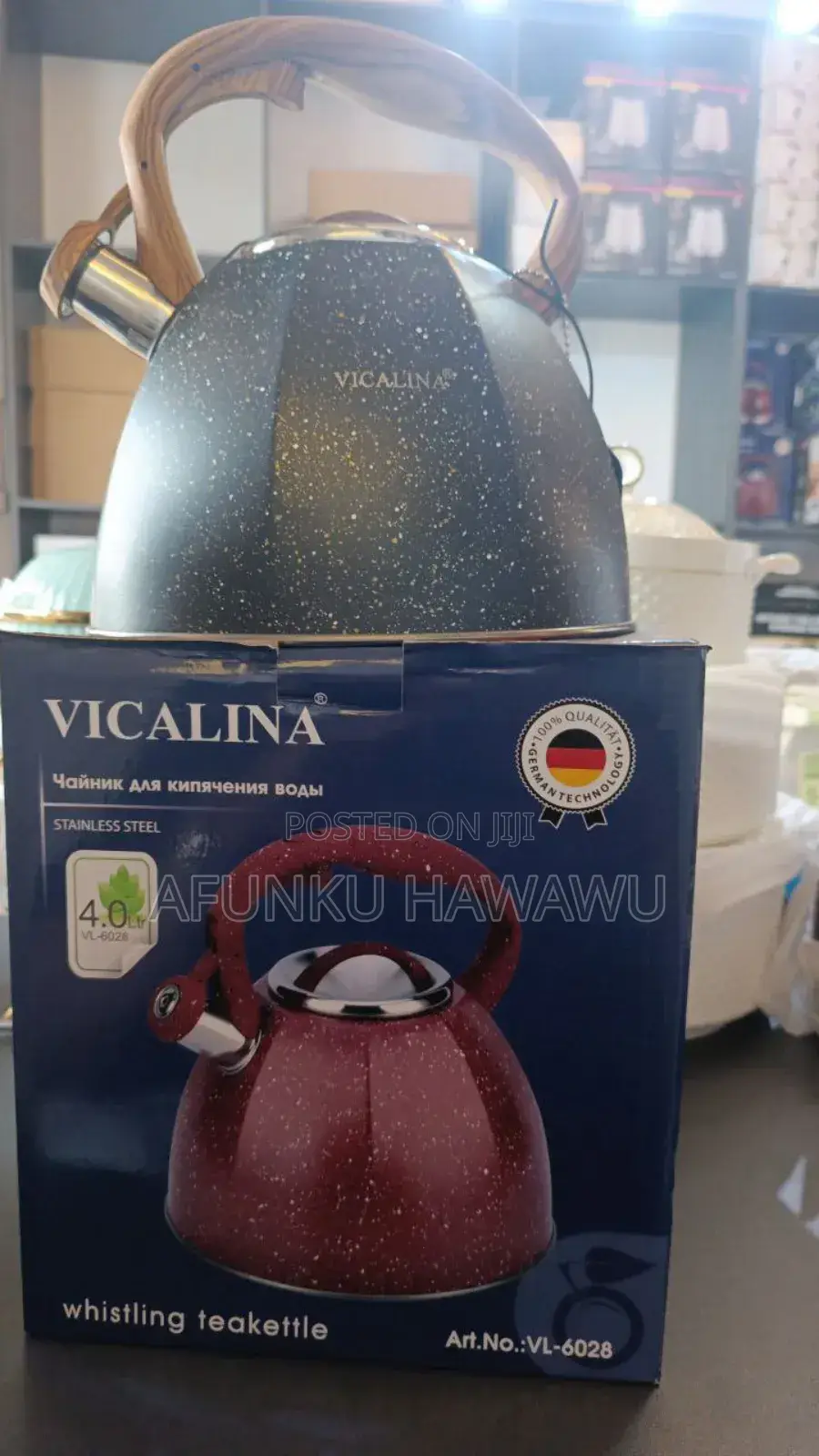 4l Vicalina Stainless Steel Kettle