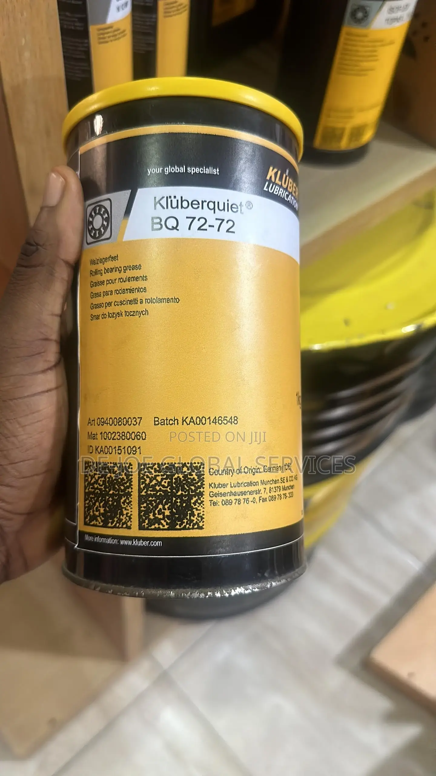 Klüberquiet Bq 72-72 Low-noise Rolling Bearing Grease 1kg