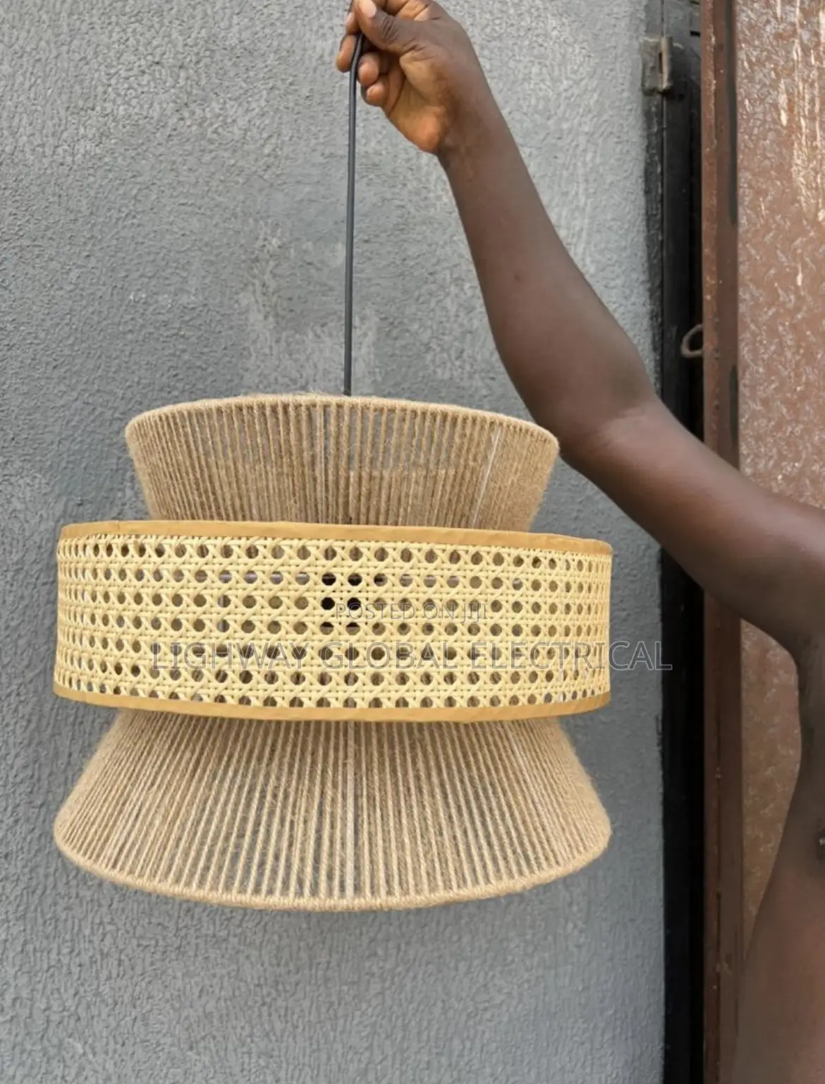 New Chinese Wicker Rattan Art Basket Crafted Pendant Dropping Light