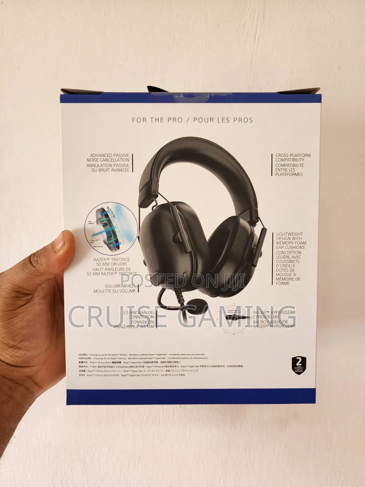 Razer Blackshark V2 X Wired Gaming Headset (New Pack)
