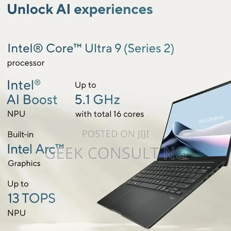 New Laptop Asus Zenbook 14 UX434 32GB Intel Core Ultra 9 SSD 1T