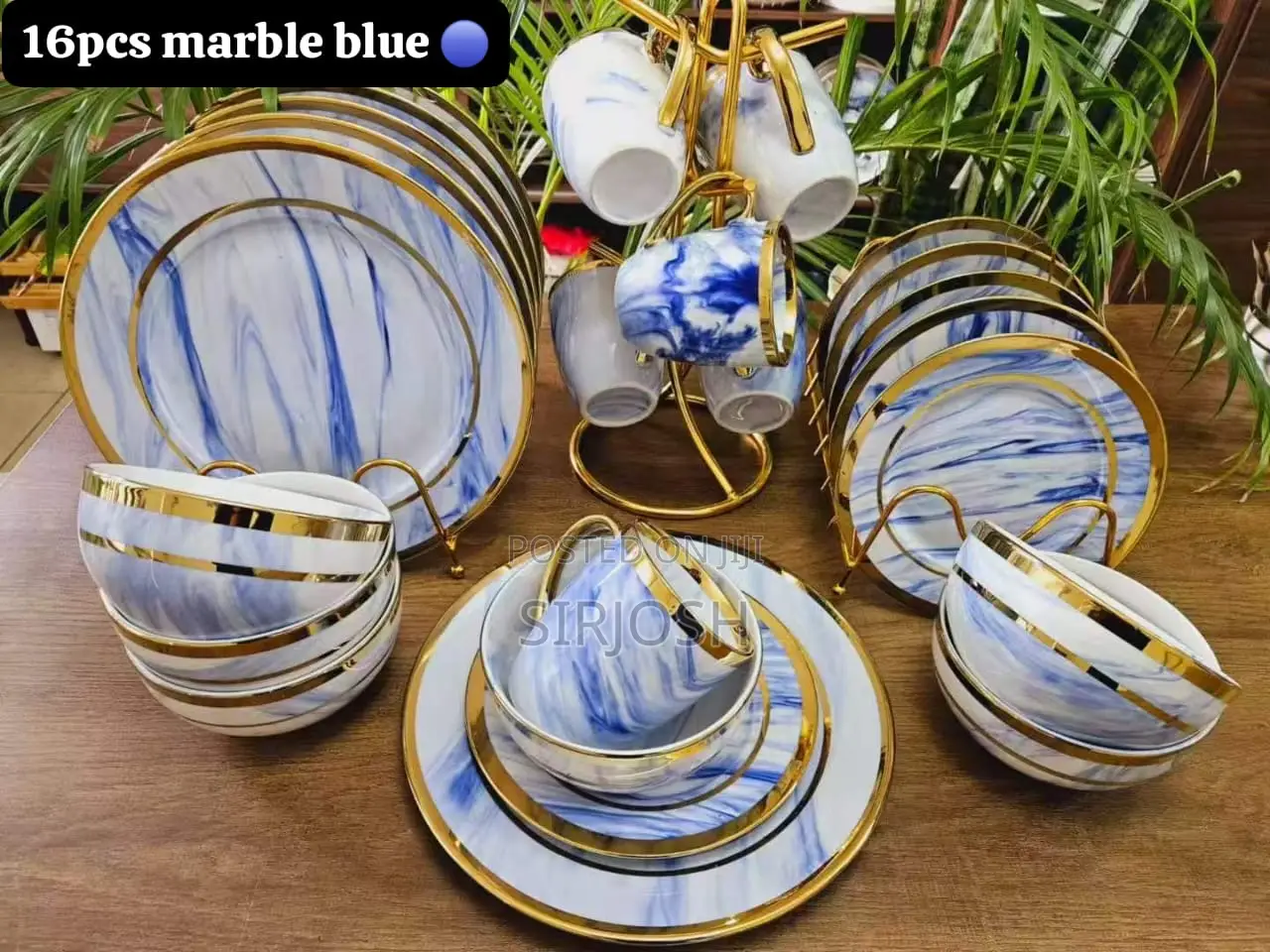 16pcs Marble Design Dinner Set