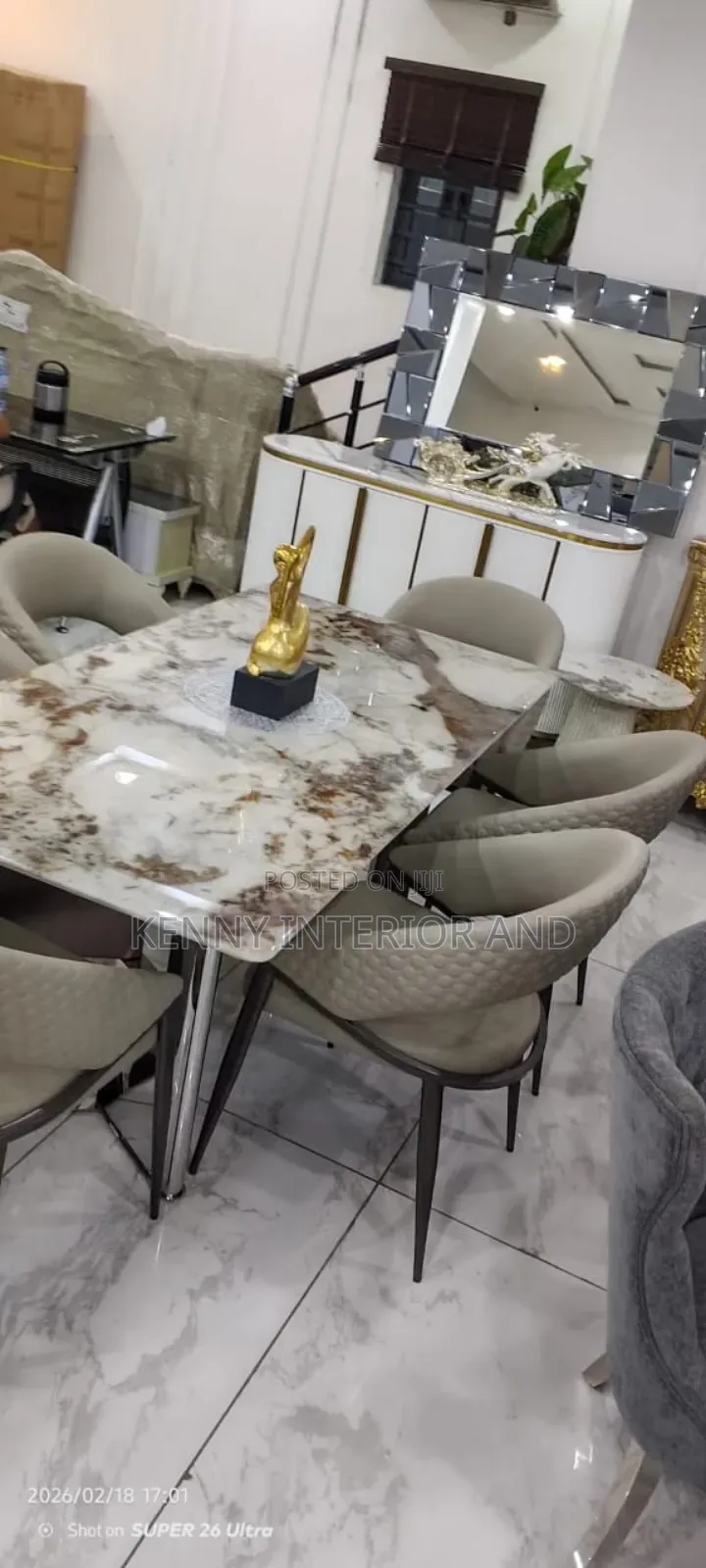 Dinning Table Set by 6 Chair