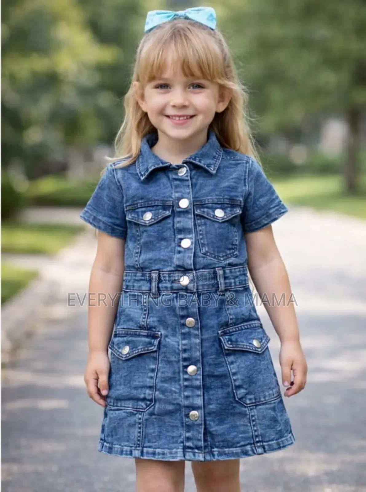 Girls Fashionable Jean Gowns