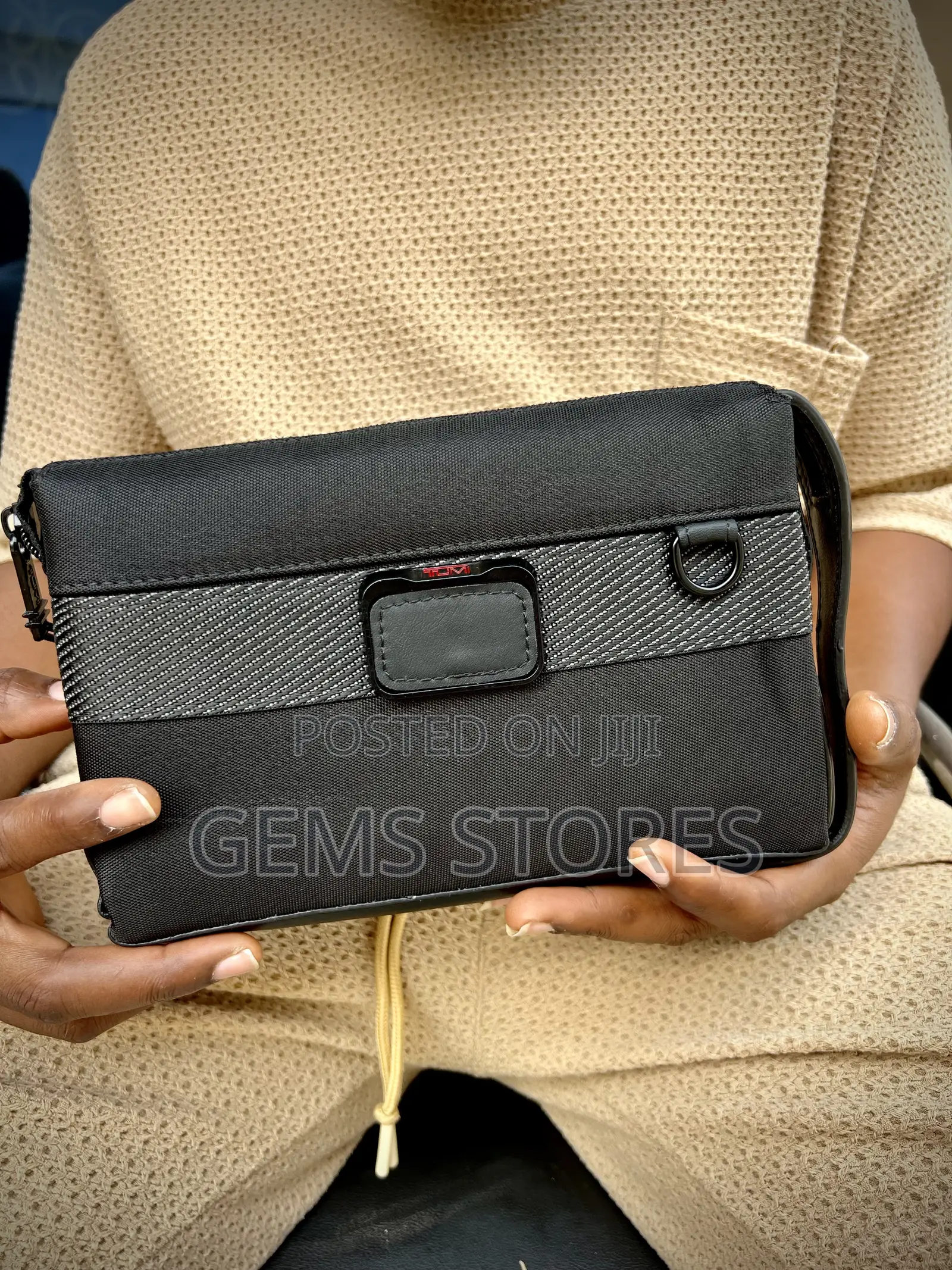 Tumi Alpha Bravo Style Men’S Tech Clutch Essentials Bag