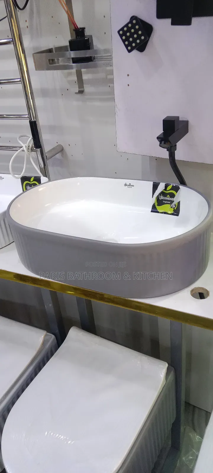 Grey and White Washing Hand Basin