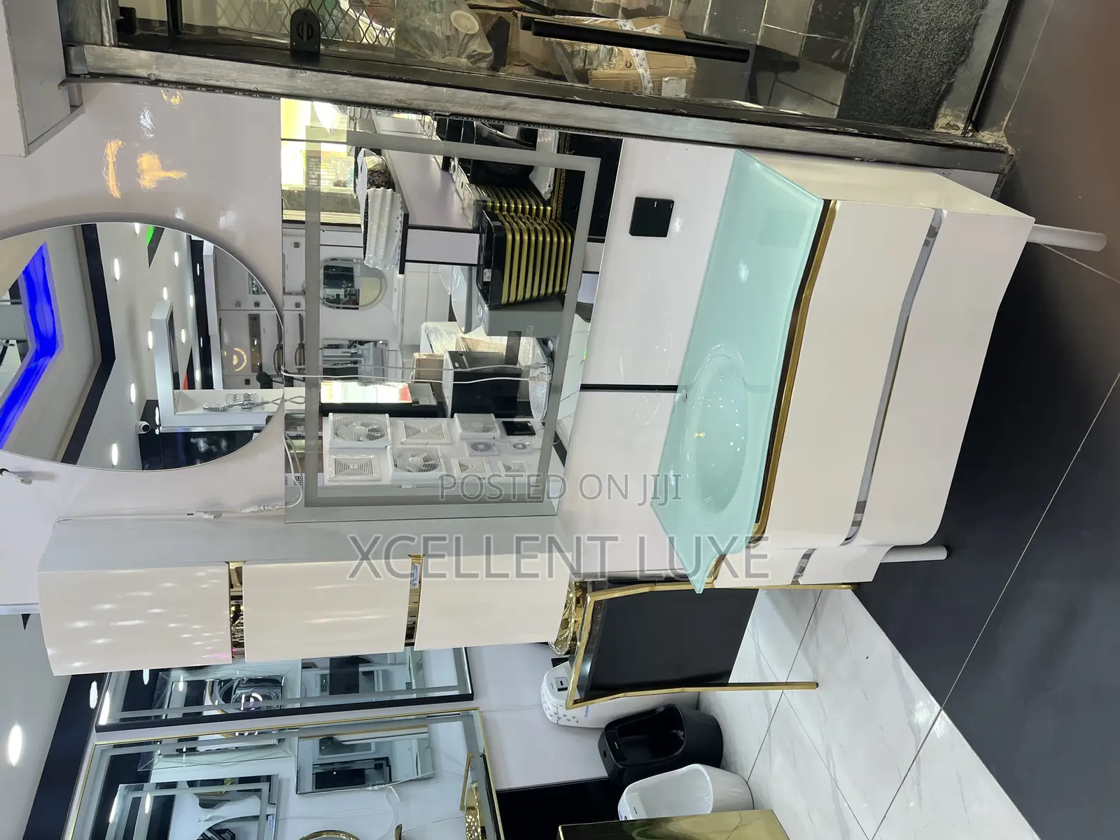 Cabinet Wash Hand Basin With Led Mirror English Standard