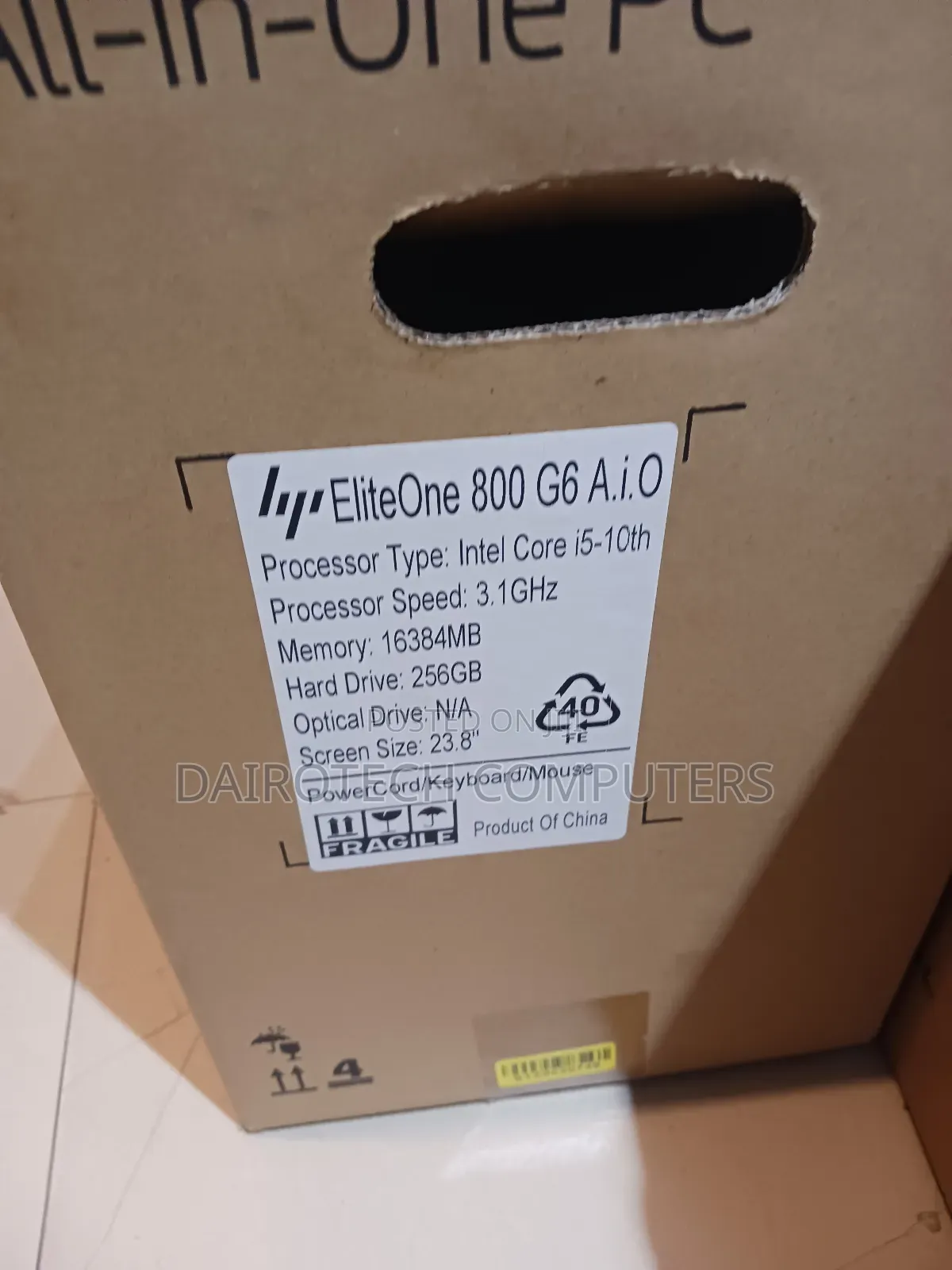 New Desktop Computer HP EliteOne 800 G6 16GB Intel Core i5 SSD 256GB