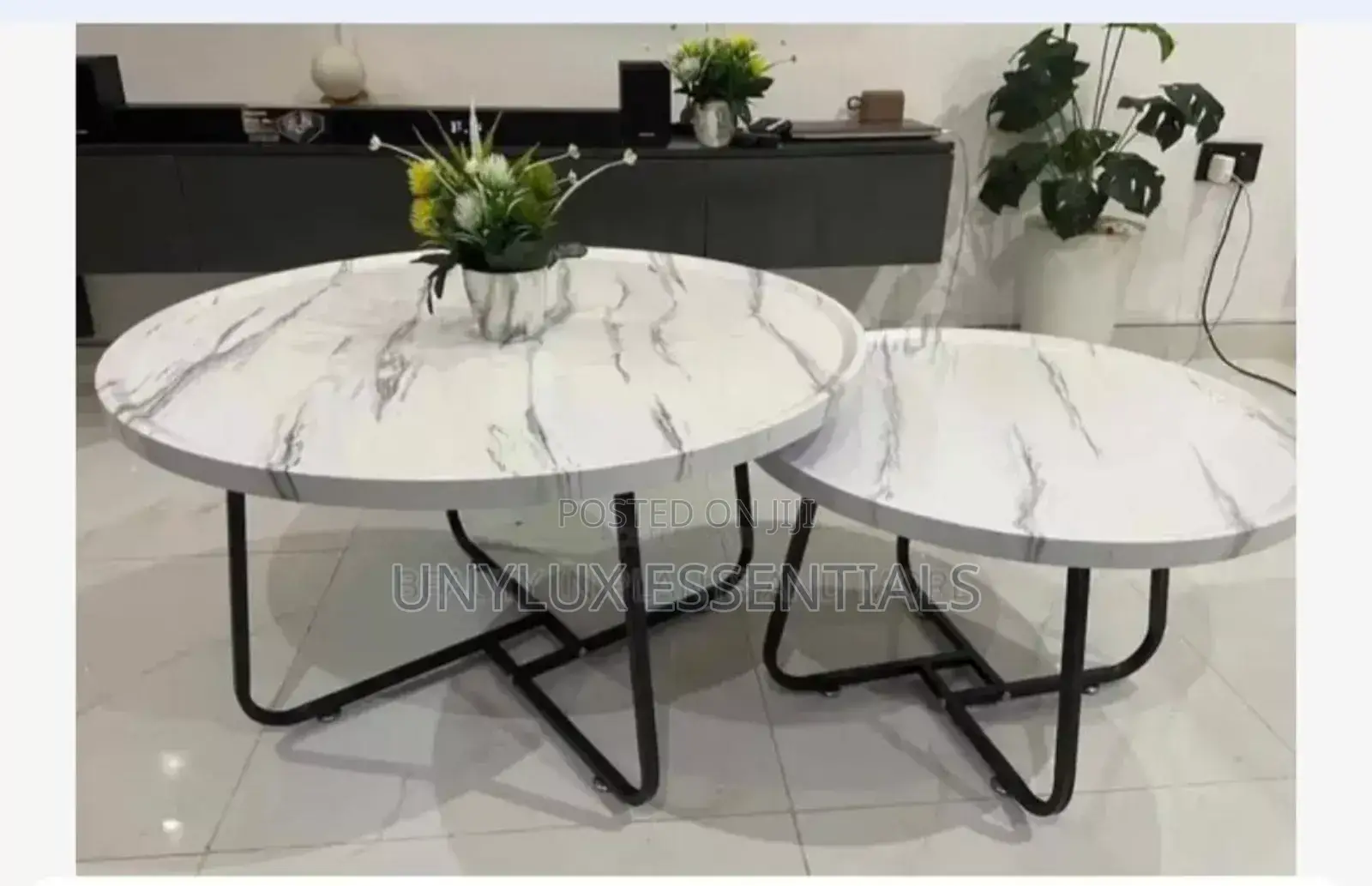 Nesting Coffee Table Set of 2 (Two) | White Finish