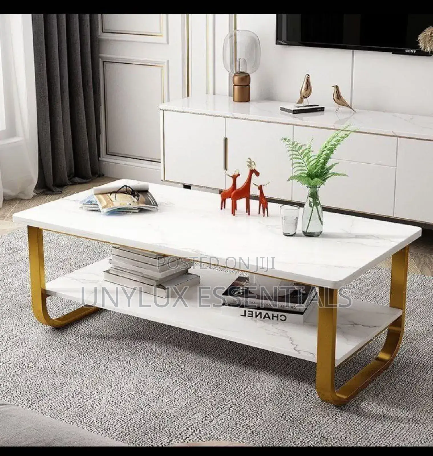 Faux Marble Center Table