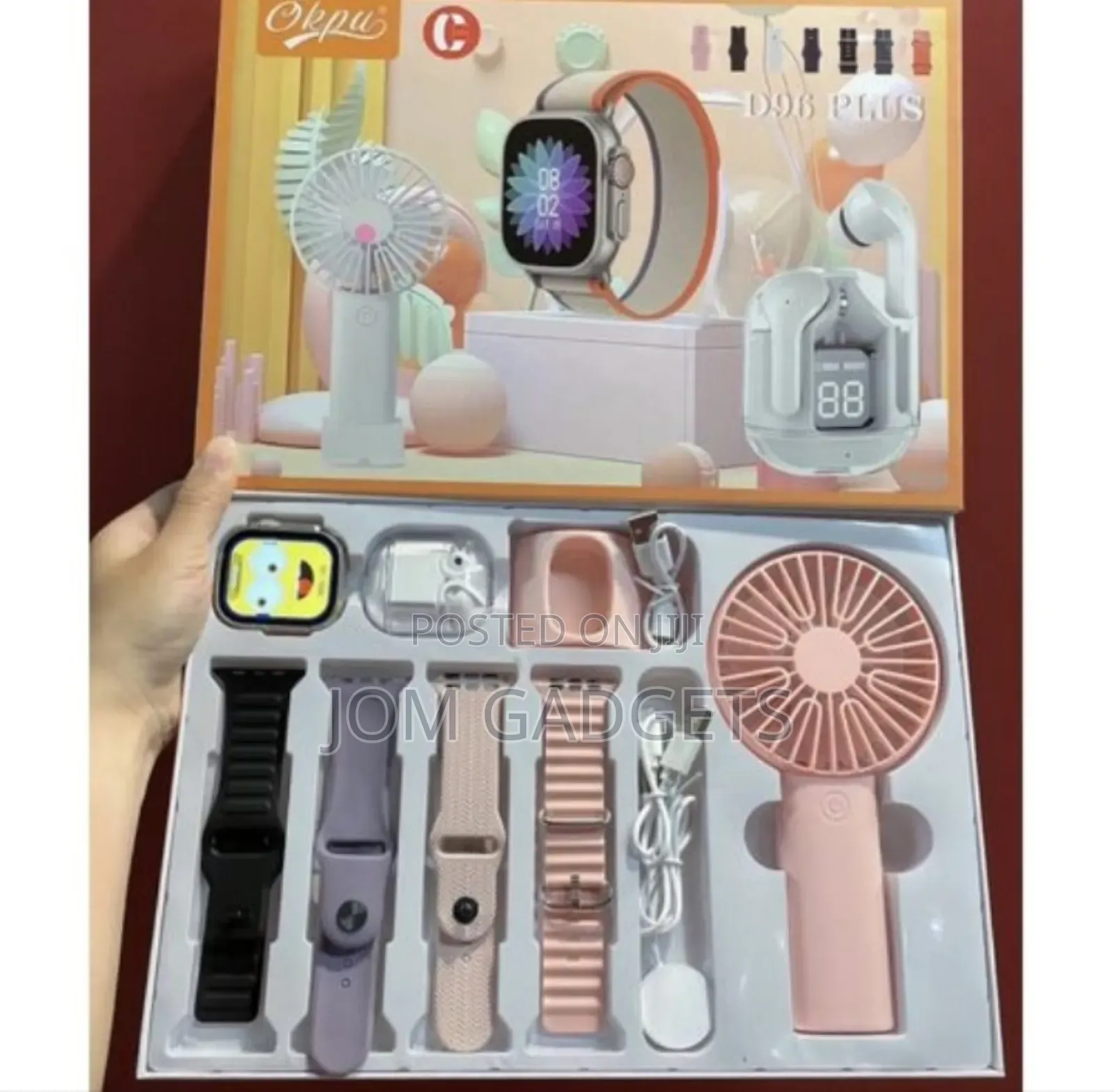 D96 Plus Smartwatch Combo Set