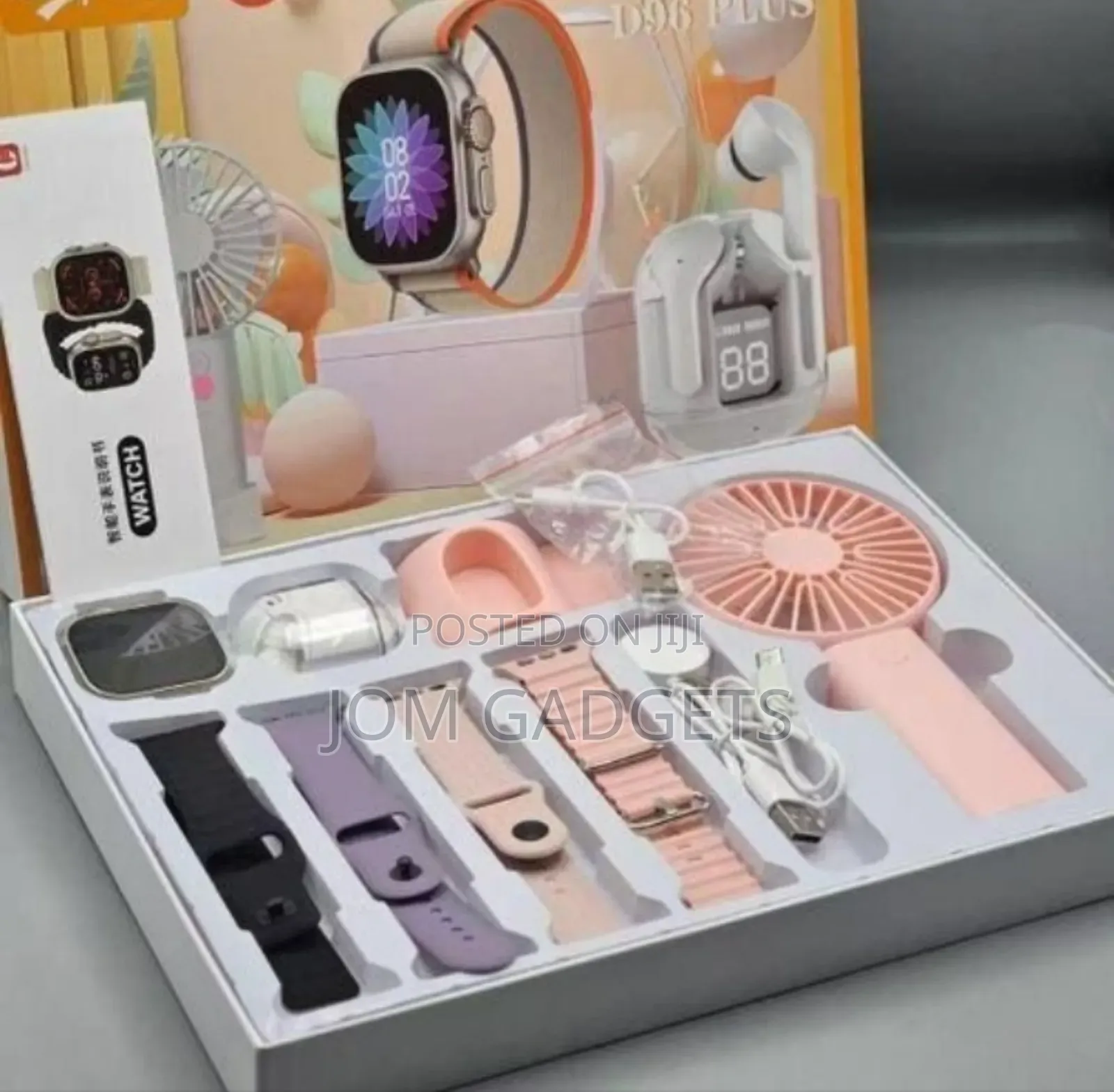 D96 Plus Smartwatch Combo Set