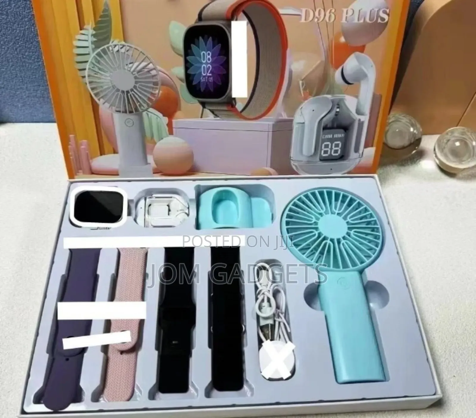 D96 Plus Smartwatch Combo Set