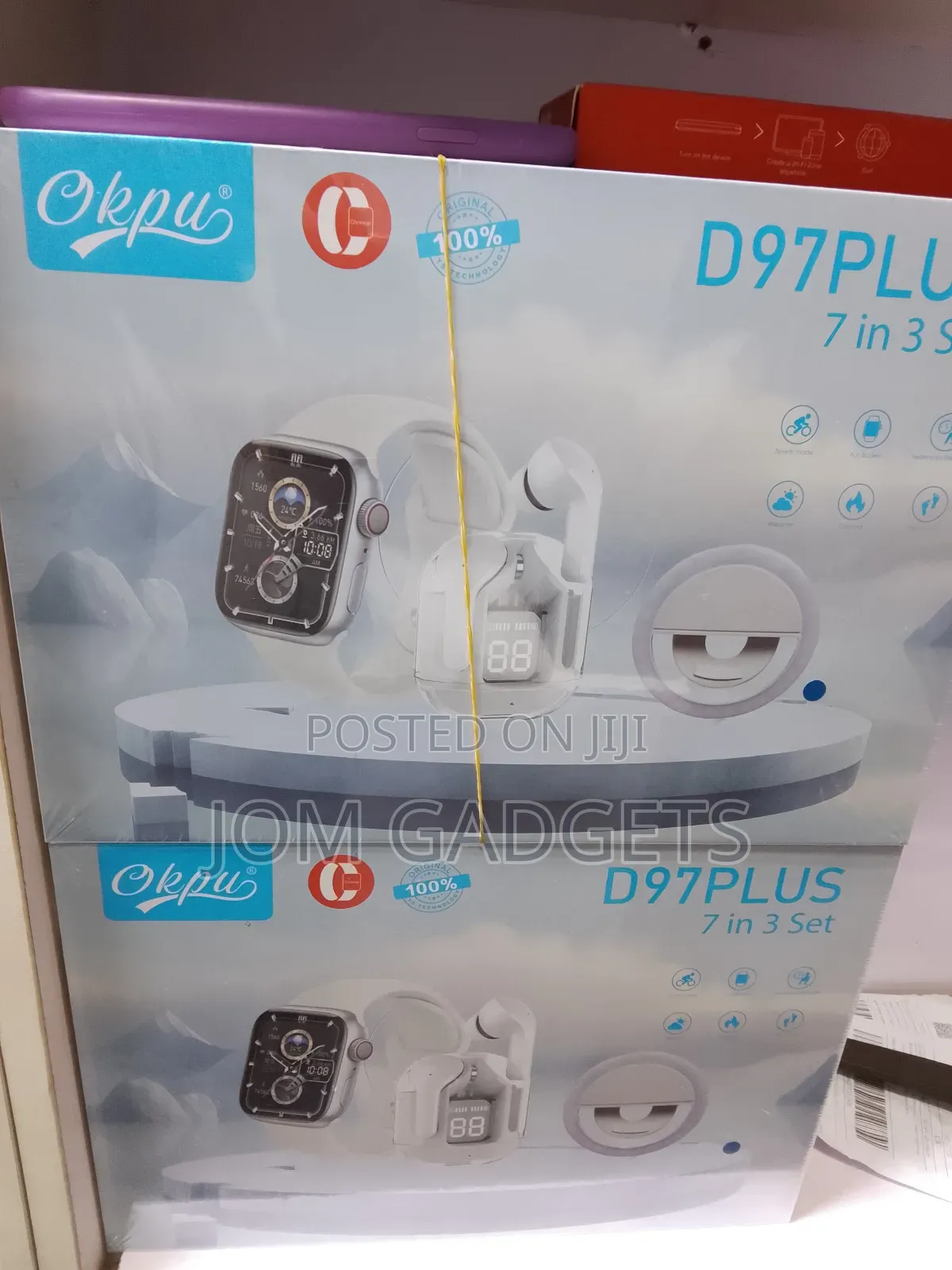 Okpu D97plus 7-in-3 Smartwatch Set.