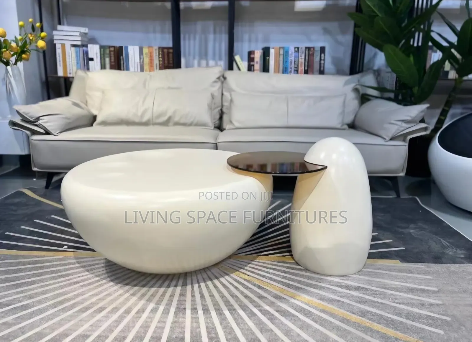 Luxury Wood Center Table 2in1 Set