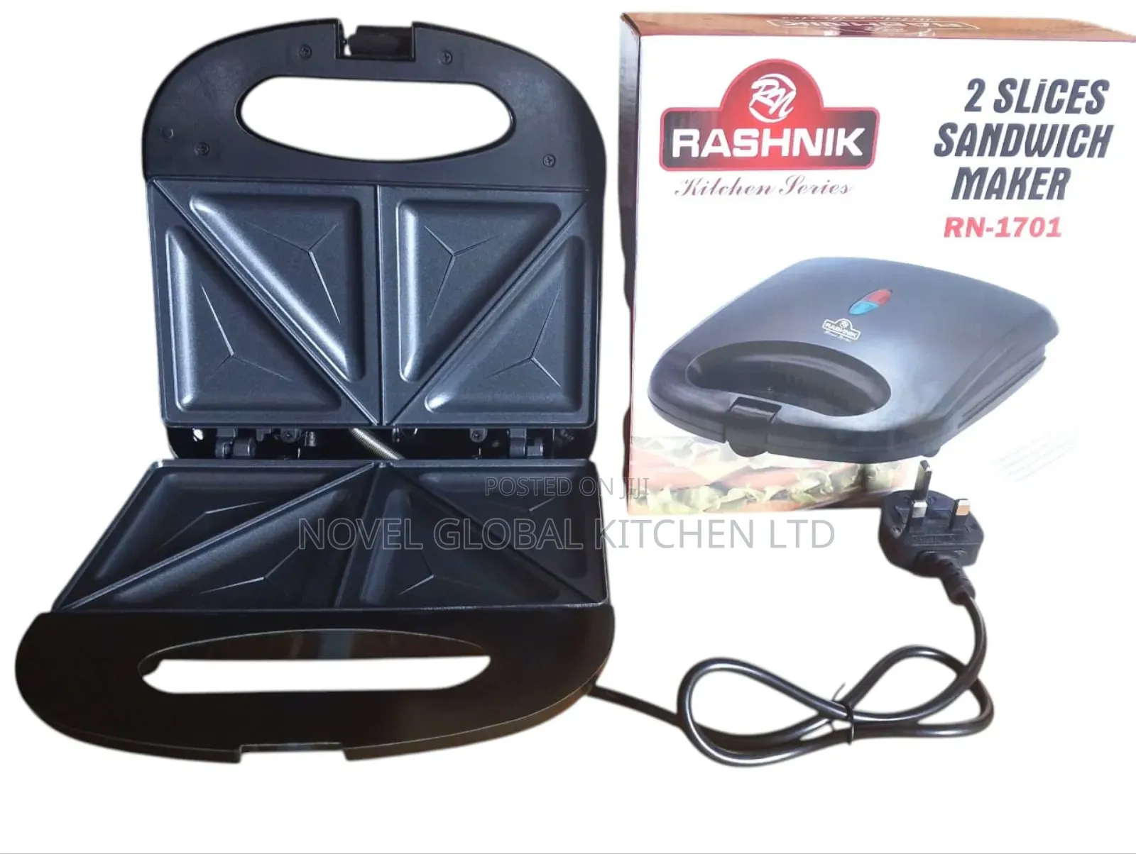 2slice Sandwich Maker Rashnik Toaster
