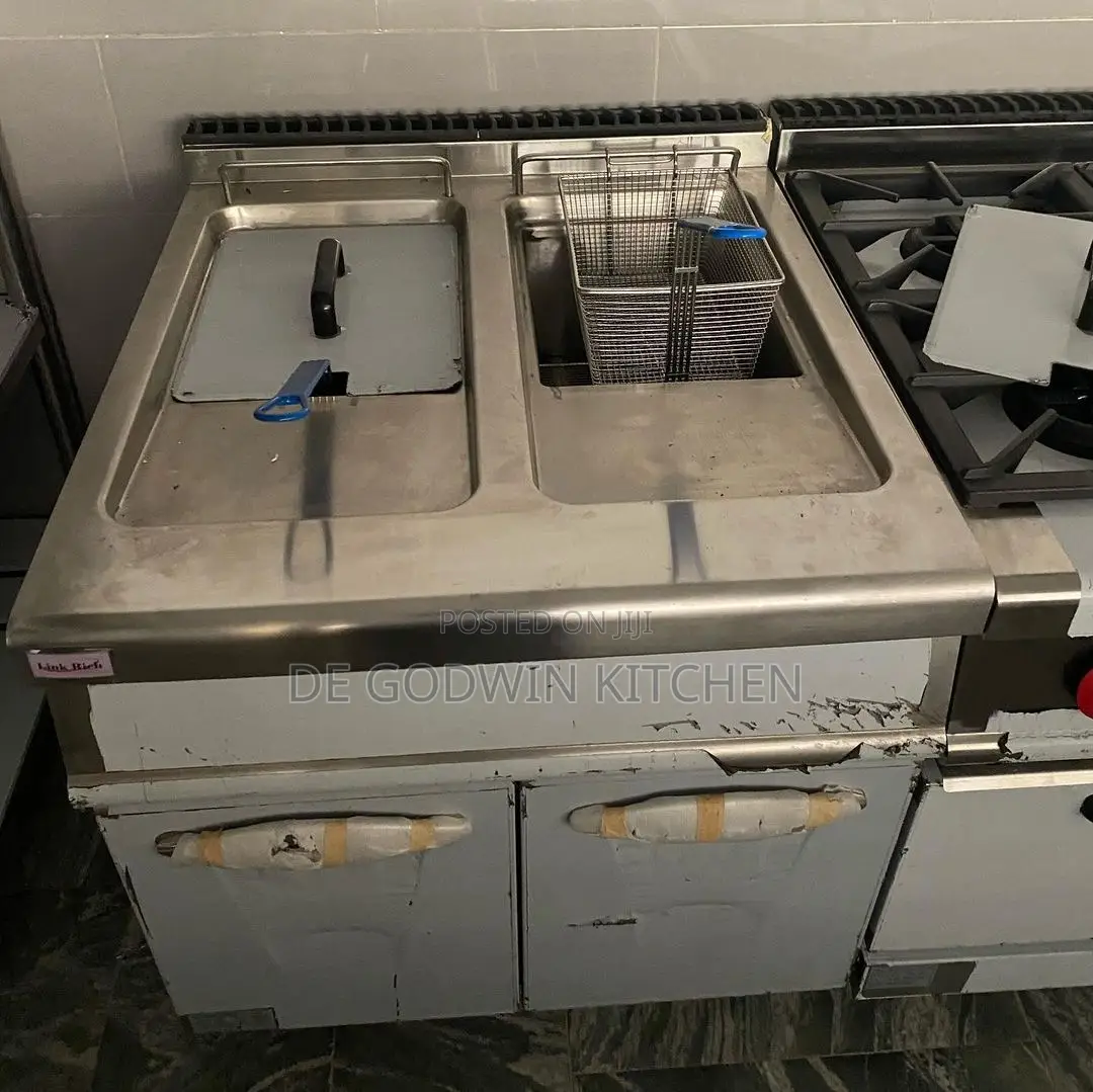 2 Basket Gas Deep Fryer With Cabinet Now Available