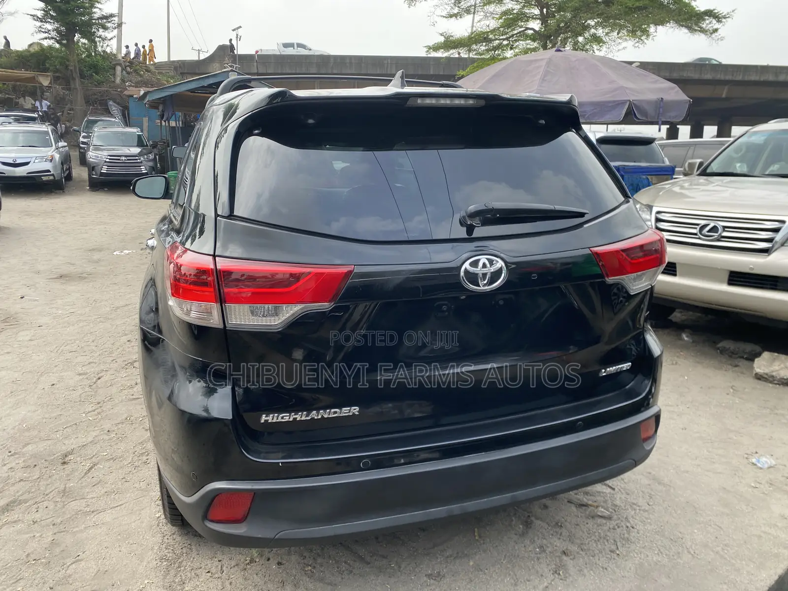 Toyota Highlander Limited V6 4x4 (3.5L 6cyl 6A) 2016 Black