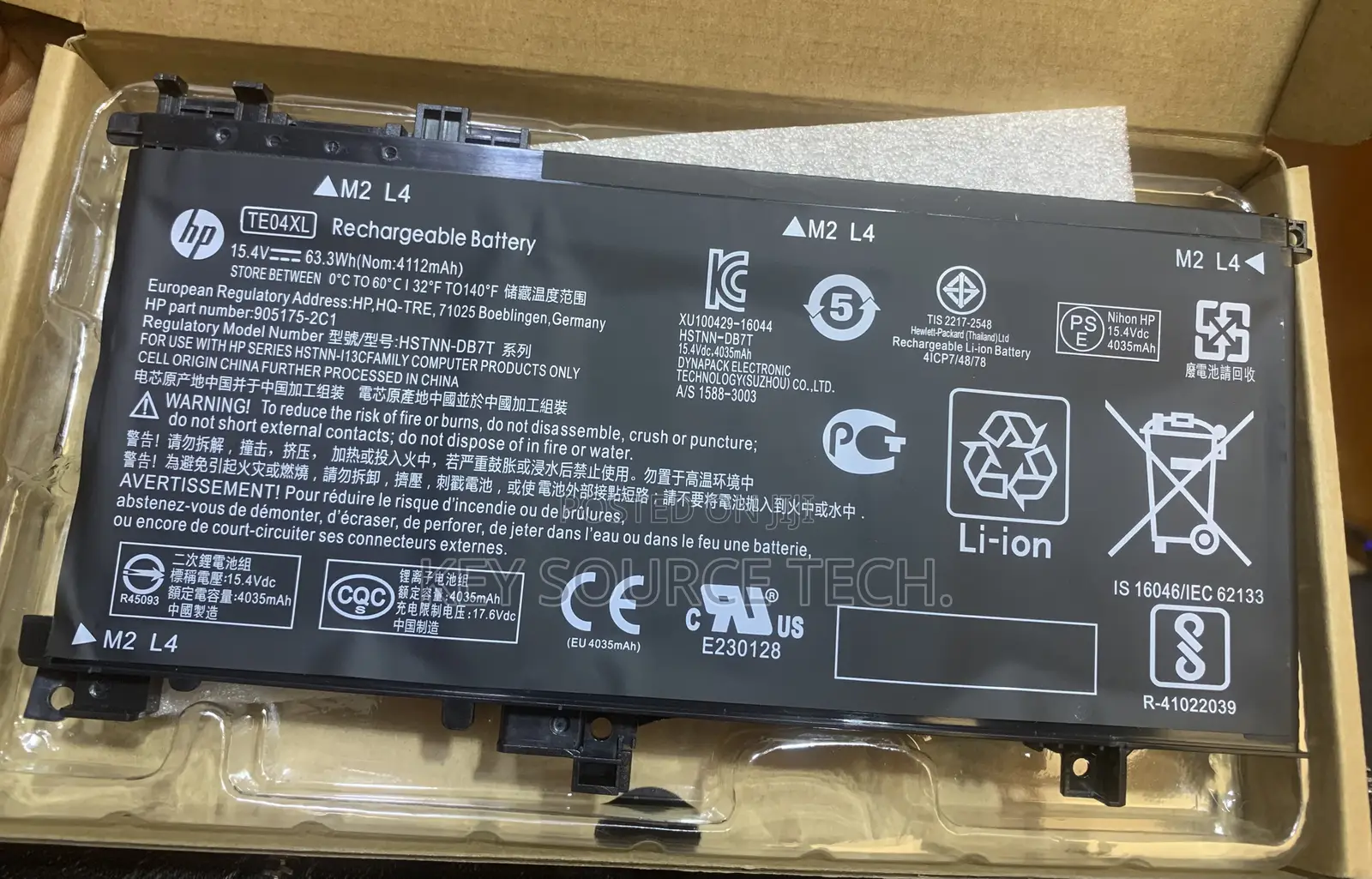 Te04xl Battery for Hp Pavilion 15 Omen 15-Bc000 15-Bc015tx 15-Ax033dx