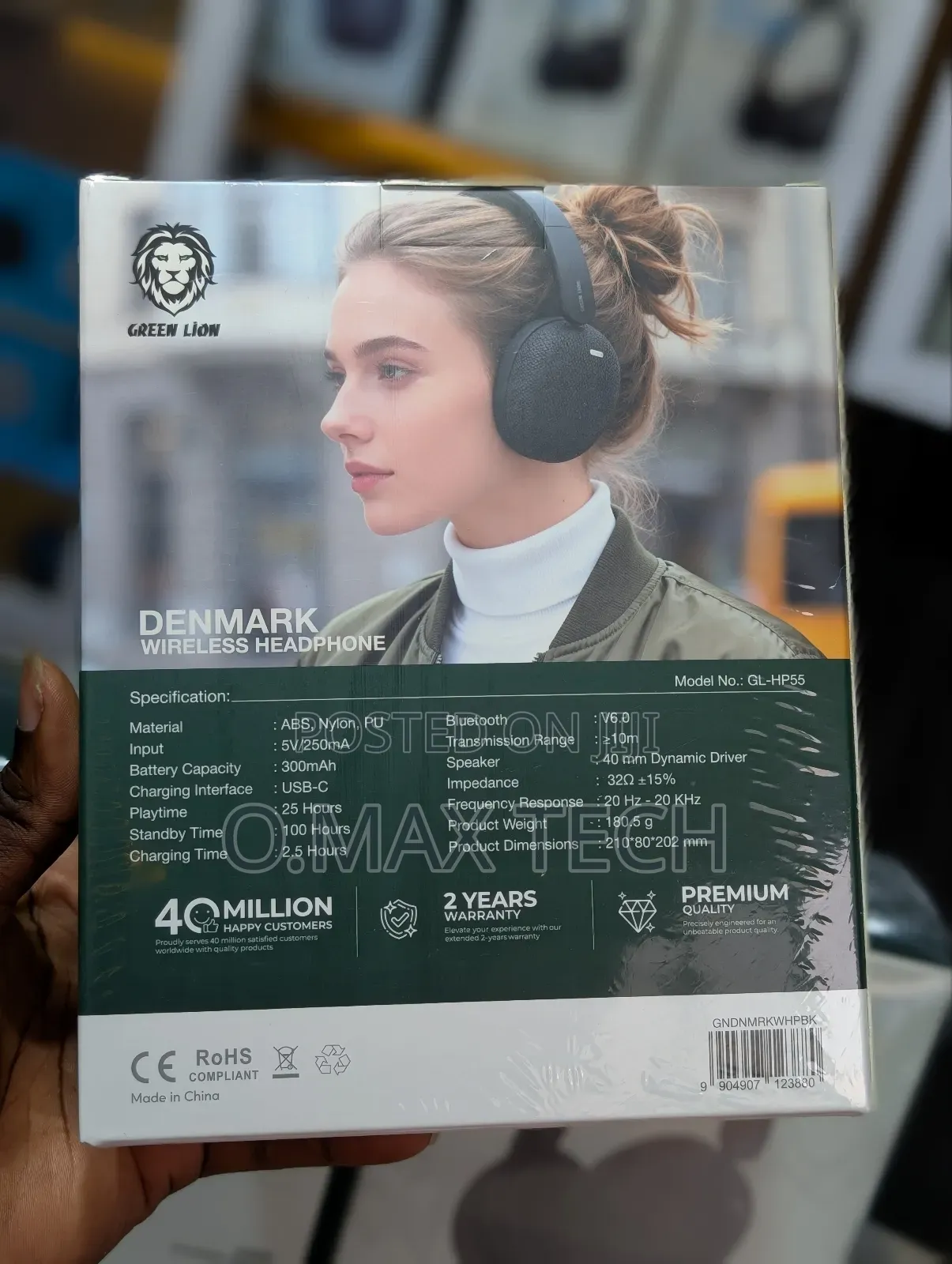 Green Lion Denmark Wireless Leather Headphones
Bluetooth V6.0