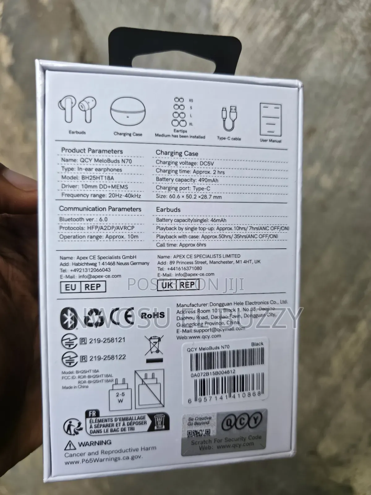 Qcy Melobuds N70 Wireless Earbuds