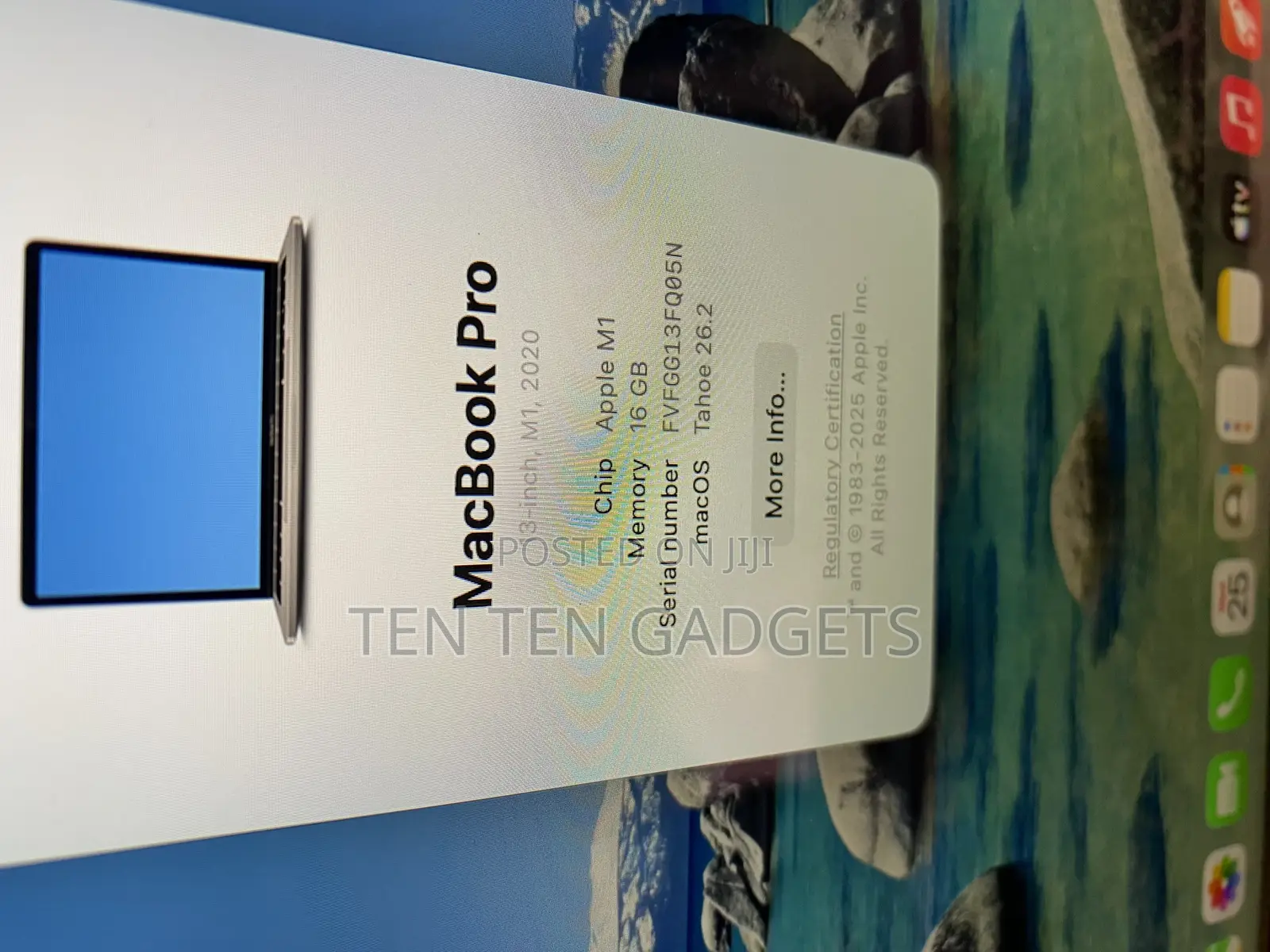 Laptop Apple MacBook Pro 2020 16GB Apple M1 SSD 1T