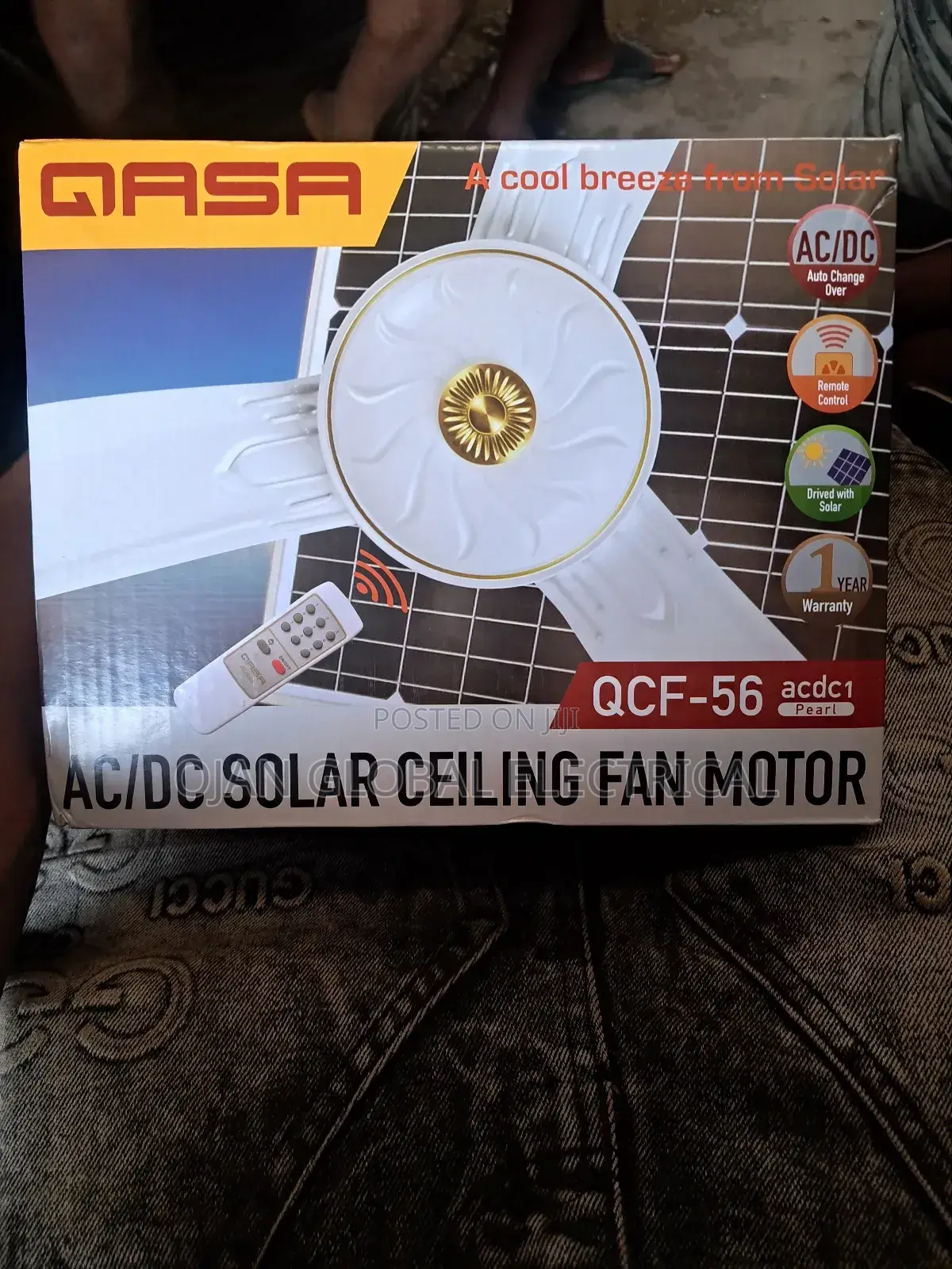 Qasa Ac/Dc Solar Ceiling Fan