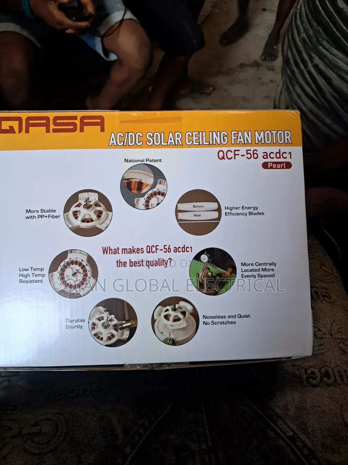 Qasa Ac/Dc Solar Ceiling Fan