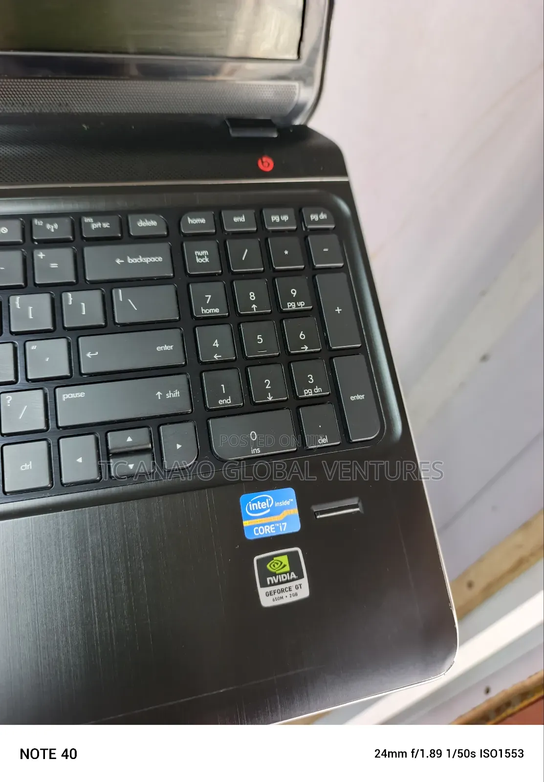 Laptop HP Envy Dv6 8GB Intel Core i7 HDD 500GB