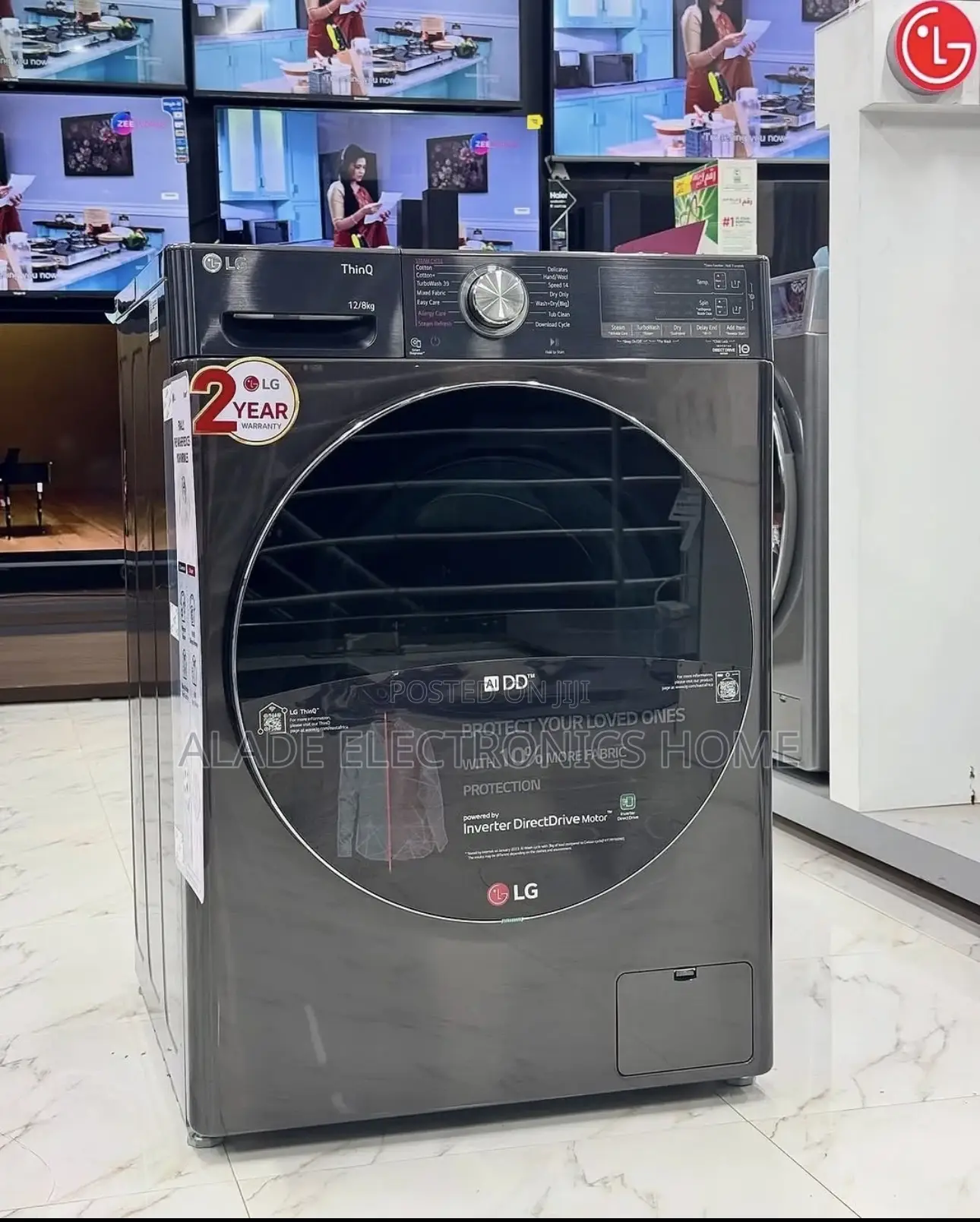 Lg Front Loader 10.5kg, Direct Drive, 10yrs Warranty