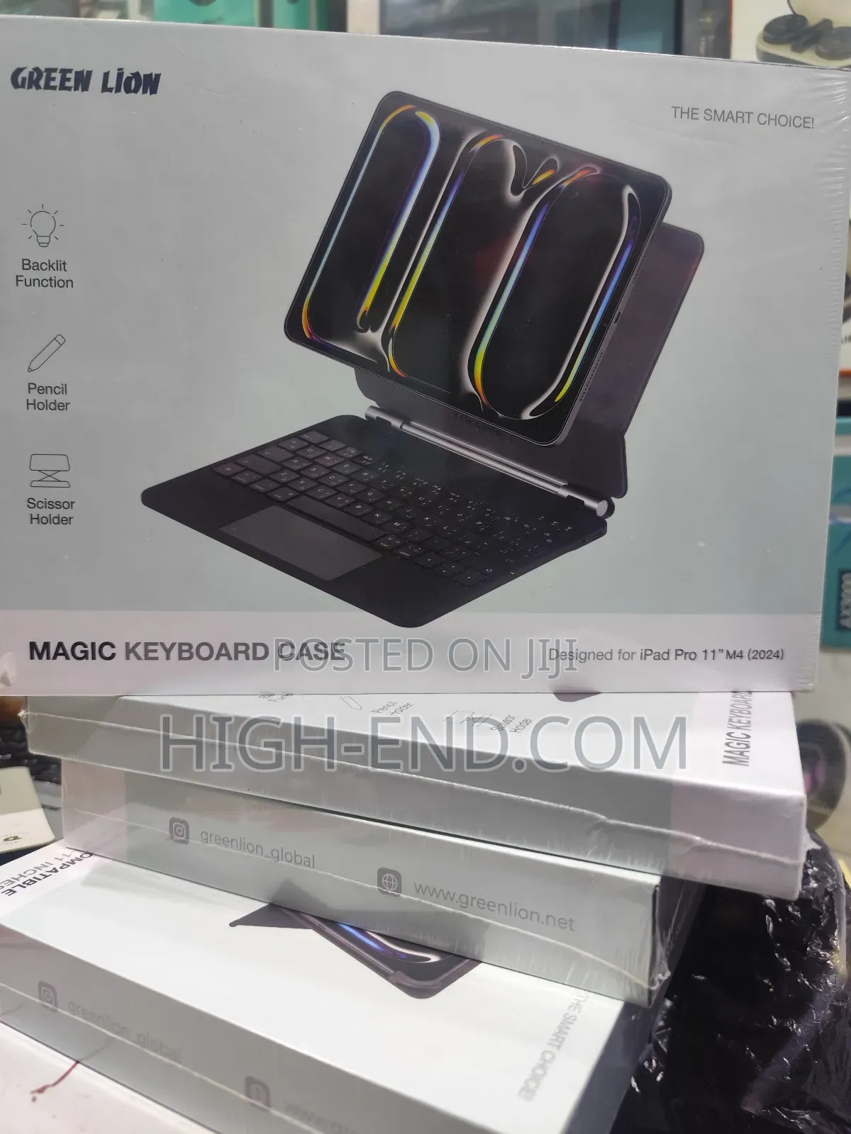 Green Lion Magic Keyboard Case for iPad Pro 11" M4 (2024)