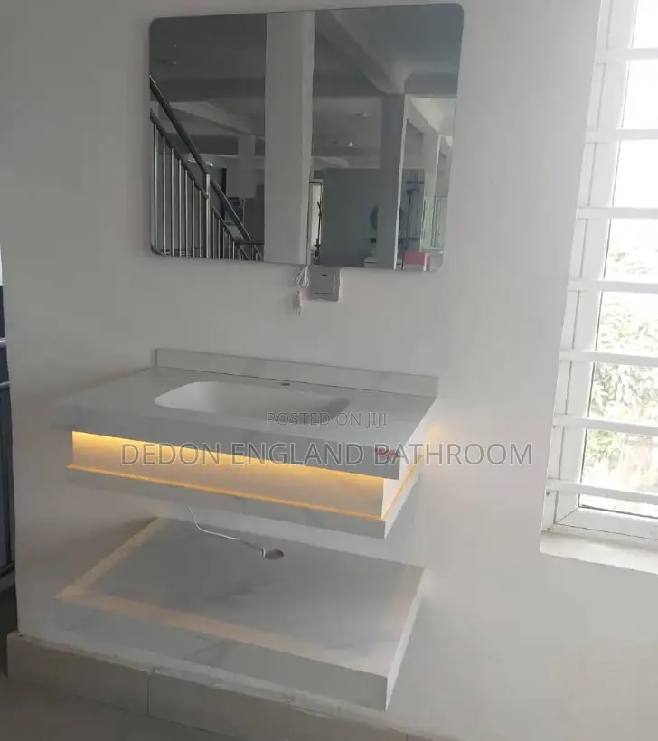 England Lighting Marble Basin With Led Mirror
