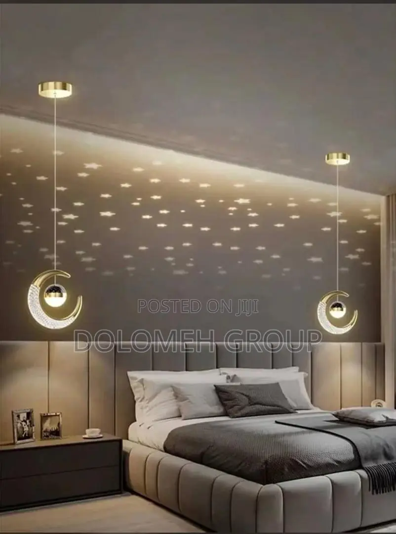 C Design Led Pendant Light With Star Reflection