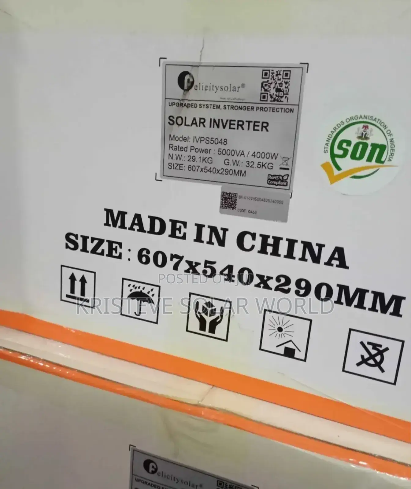 5kva Felicity Ivps 48v Hybrid Solar Inverter | Pure Sine Wave.