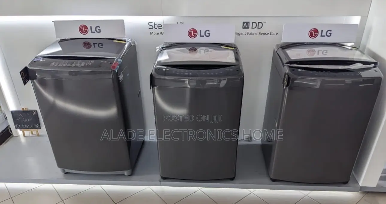 Lg 9kg” Automatic Top Loader Inverter Washing Machine. 10yrs Waranty